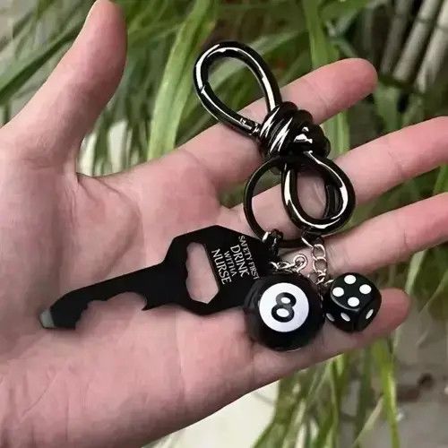 Jewelry Riruuko x Maezo Dice Pool Ball Keychain Size ONE SIZE - 7 Thumbnail