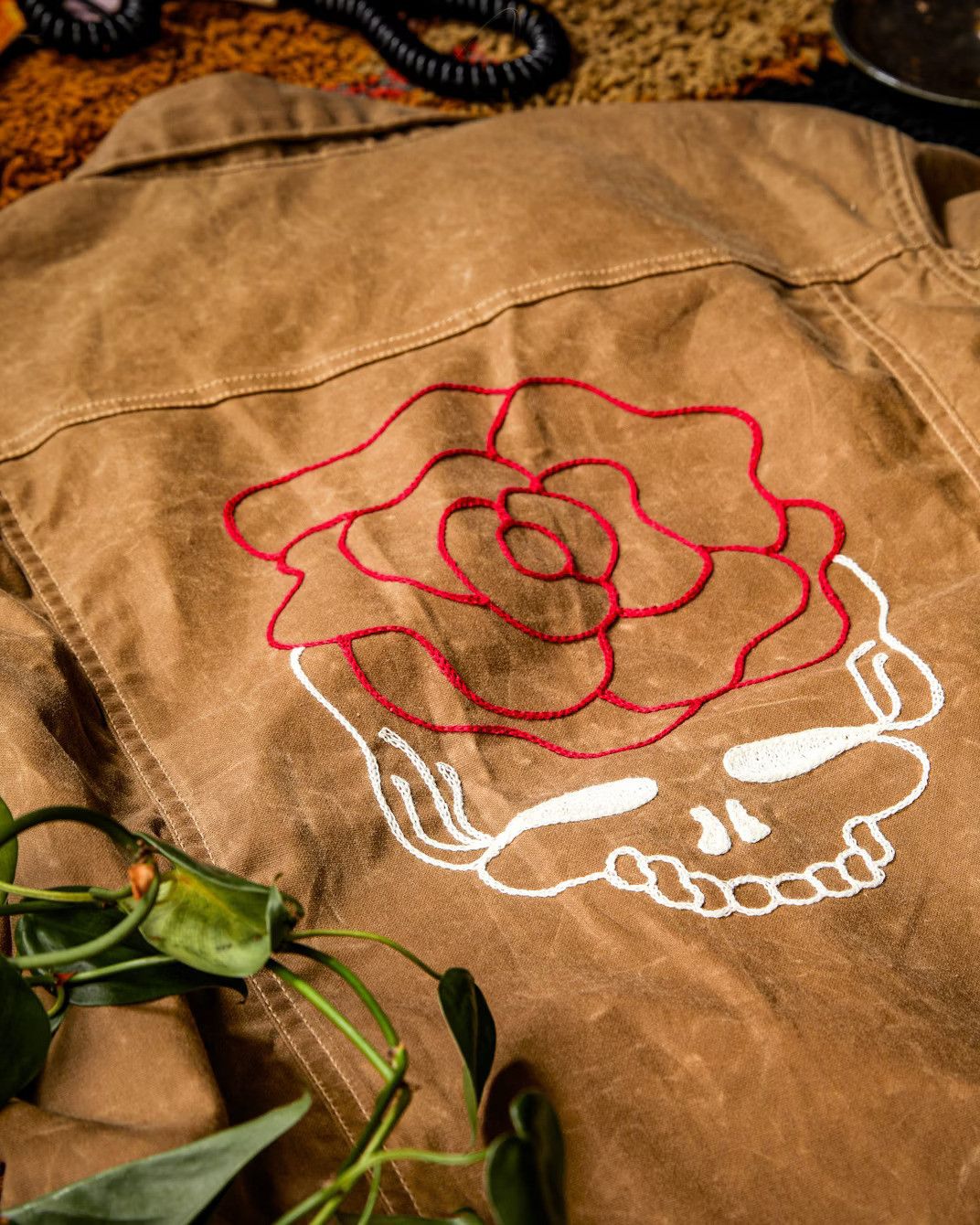 Flint And Tinder × Grateful Dead × Huckberry Huckberry x Grateful Dead Flannel-Lined Waxed Trucker Jacket Size US S / EU 44-46 / 1 - 10 Thumbnail
