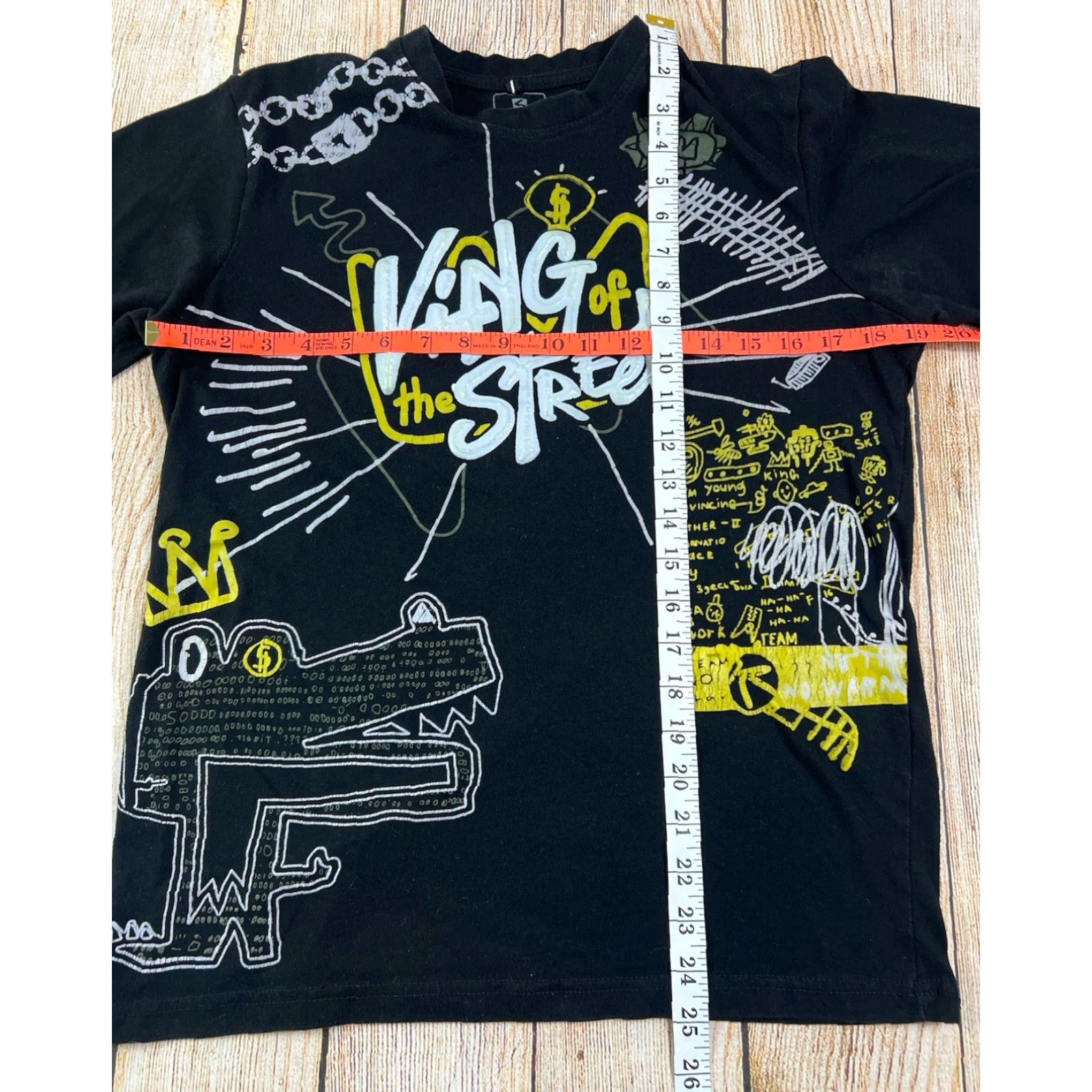 Southpole VINTAGE Mens South Pole T-Shirt Black Small Crew Neck Short Sleeve Graphic Print Grunge Hip Hop Kings of the Street Mens S Size US S / EU 44-46 / 1 - 6 Thumbnail