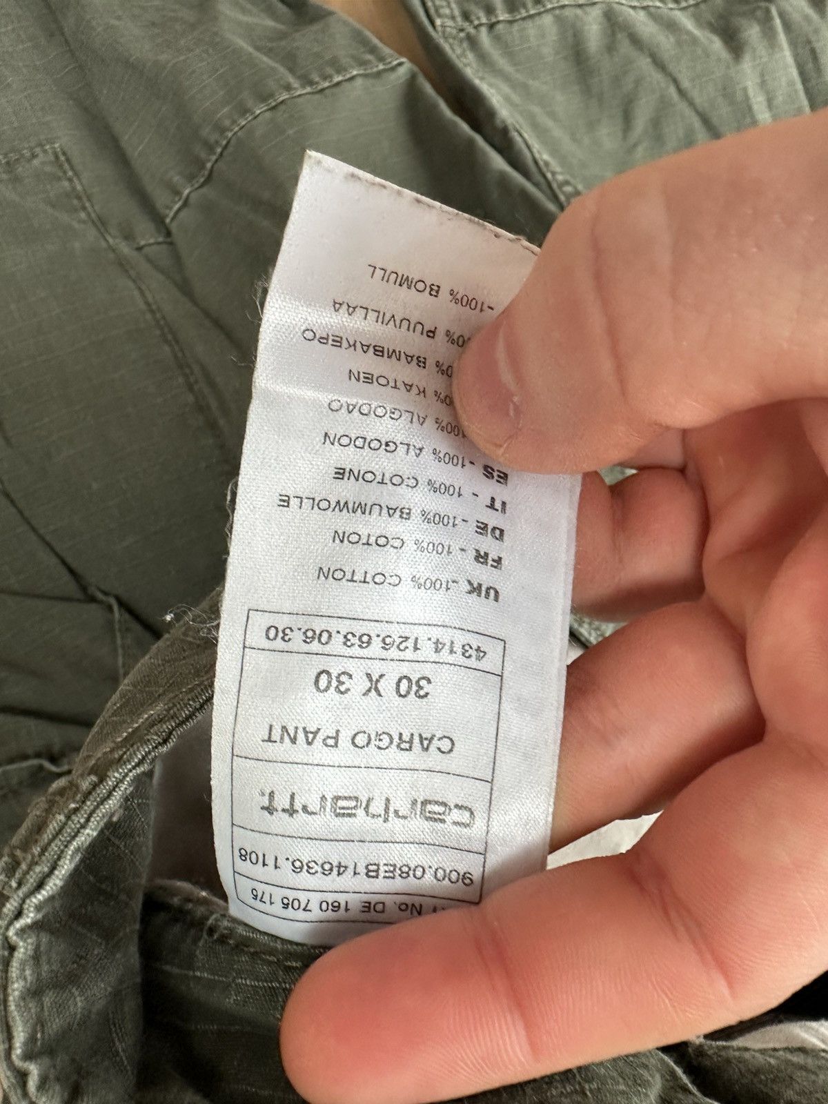Carhartt 🔥VINTAGE Y2K CARHARTT CARGO BAGGY PANTS🔥 Size US 30 / EU 46 - 7 Thumbnail