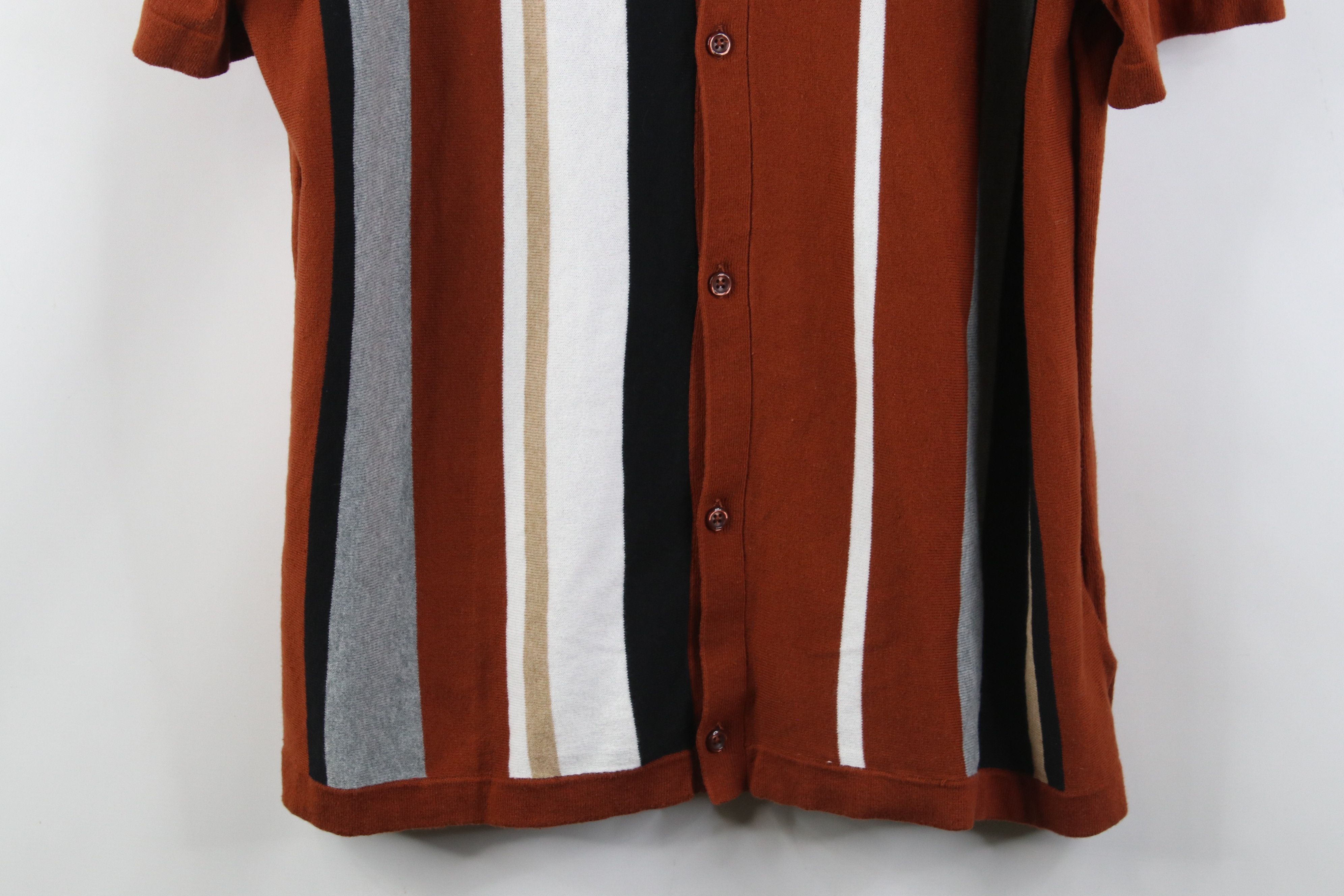 Express Express Rockabilly Panel Color Block Collared Button Shirt Size US XL / EU 56 / 4 - 3 Thumbnail