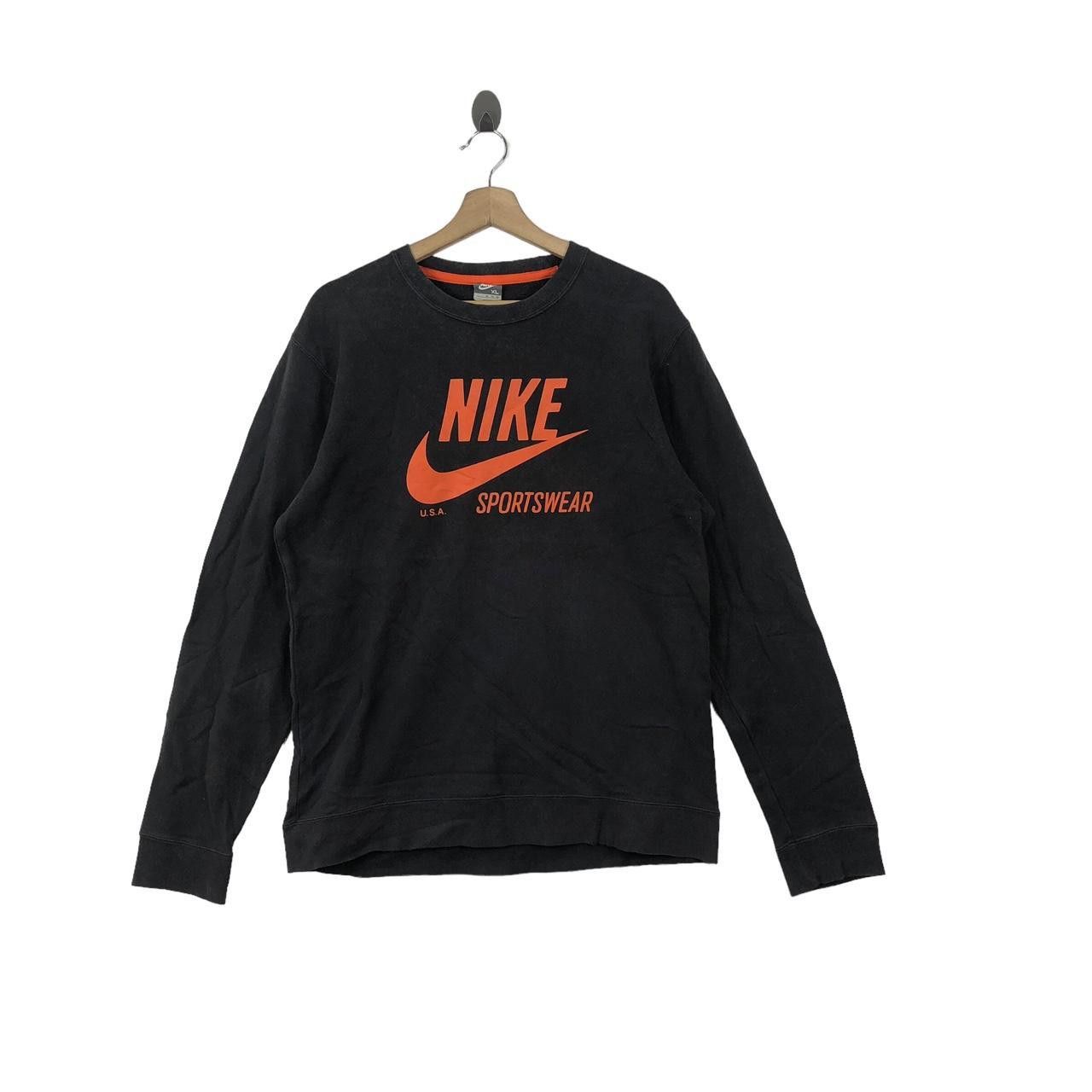 Nike NIKE SPORTSWEAR SWOOSH Orange Logo Sweatshirt Sweater Size XL / US 12-14 / IT 48-50 - 1 Thumbnail