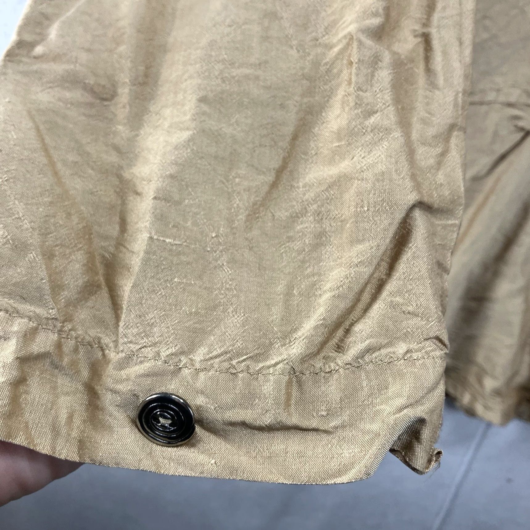 FLAX VINTAGE FLAX Blouse Long Sleeve Casual Women's Size S Gold Silk Lagenlook 90s Bohemian Size S / US 4 / IT 40 - 7 Thumbnail