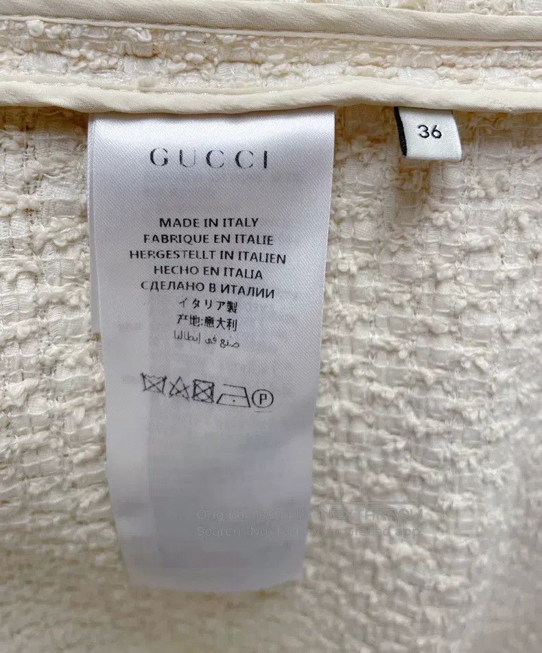 Gucci Gucci Contrasting colour webbing rolled edge loose tweed c Size XS / US 0-2 / IT 36-38 - 6 Thumbnail