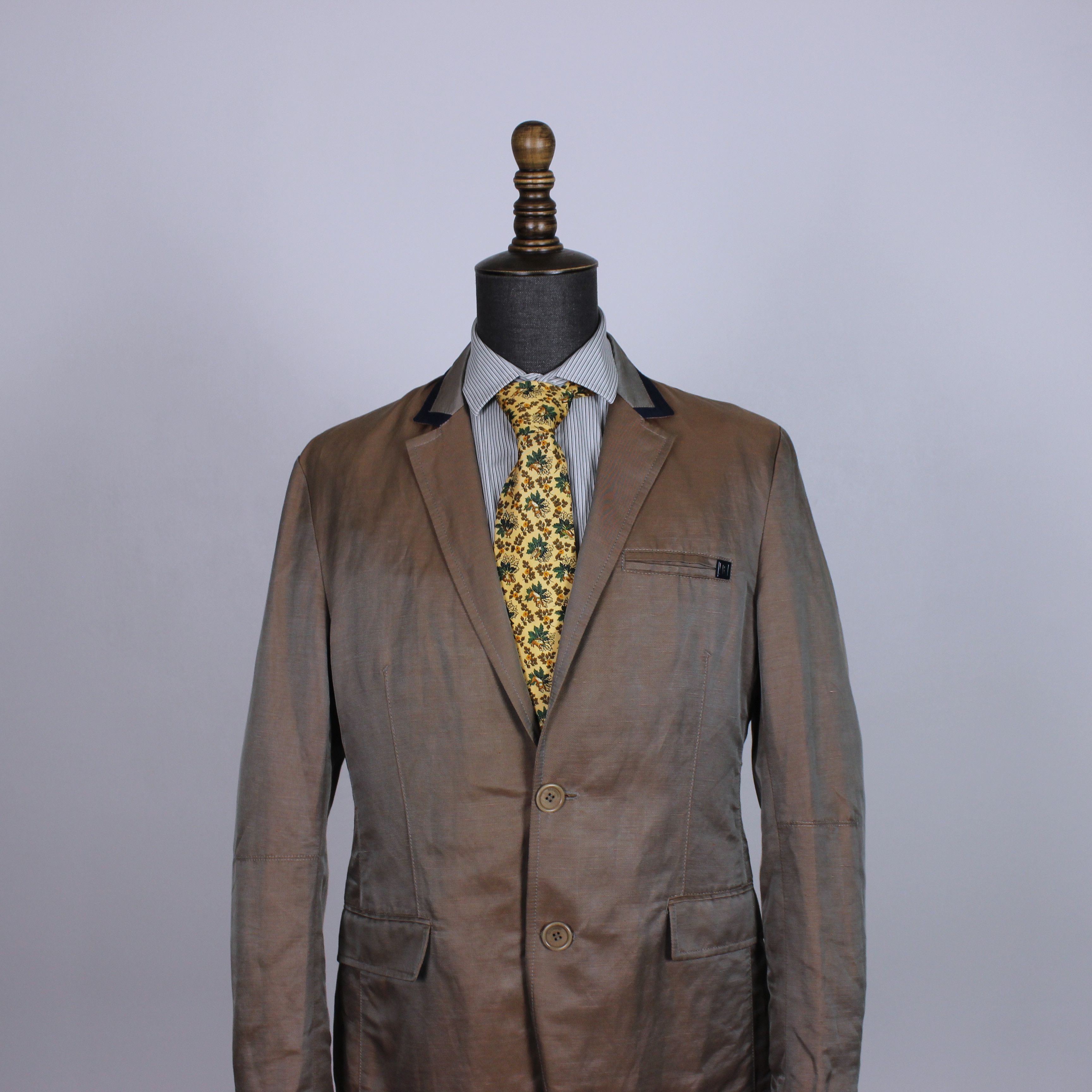 Dirk Bikkembergs Dirk Bikkembergs vintage Nylon Linen blazer tailoring 52R Size 52R - 9 Thumbnail