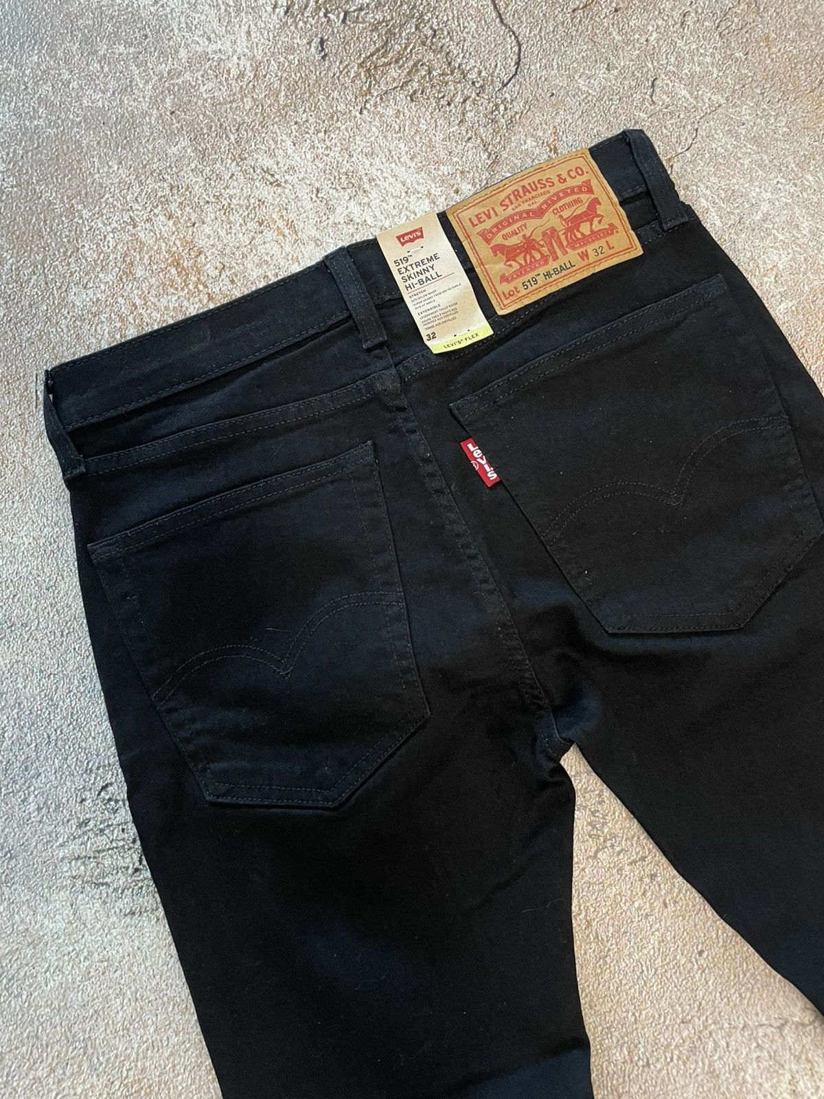 Levi's Levi's Black Denim Hi-Ball Skinny Jeans Size US 32 / EU 48 - 3 Thumbnail
