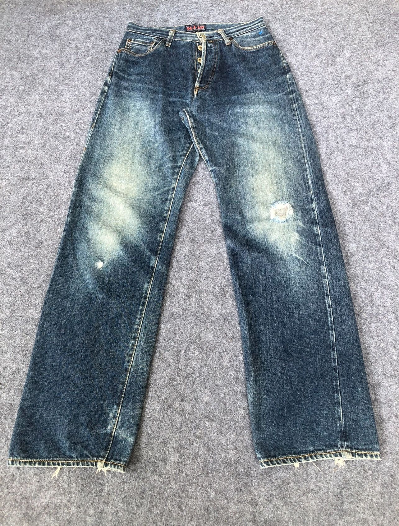 Japanese Brand Rare🔥Vtg Japanese Doarat Selvedge Distressed Jeans Size US 28 / EU 44 - 1 Thumbnail