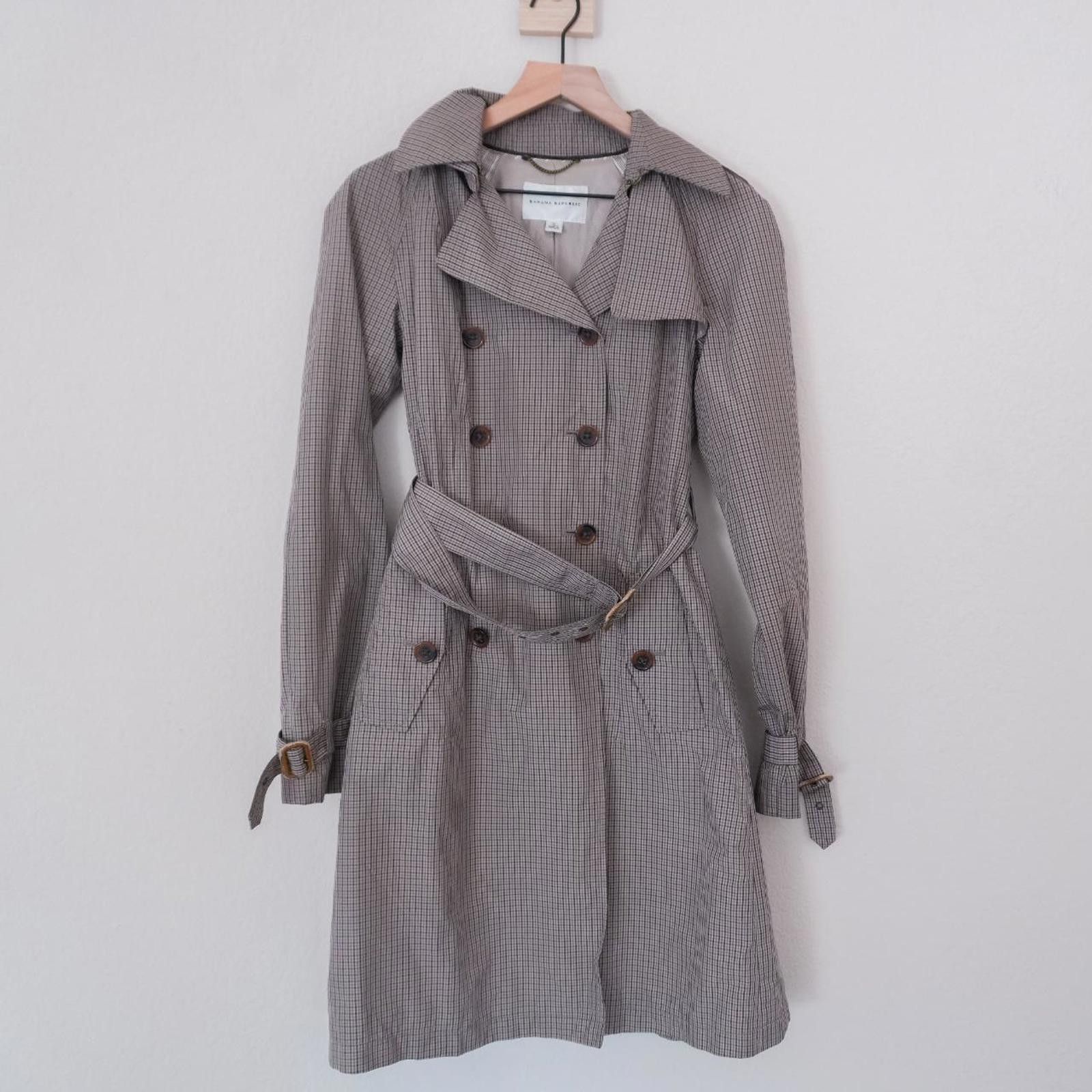Banana Republic Banana Republic Trench Coat Women's S Brown Double Breast Size S / US 4 / IT 40 - 1 Thumbnail