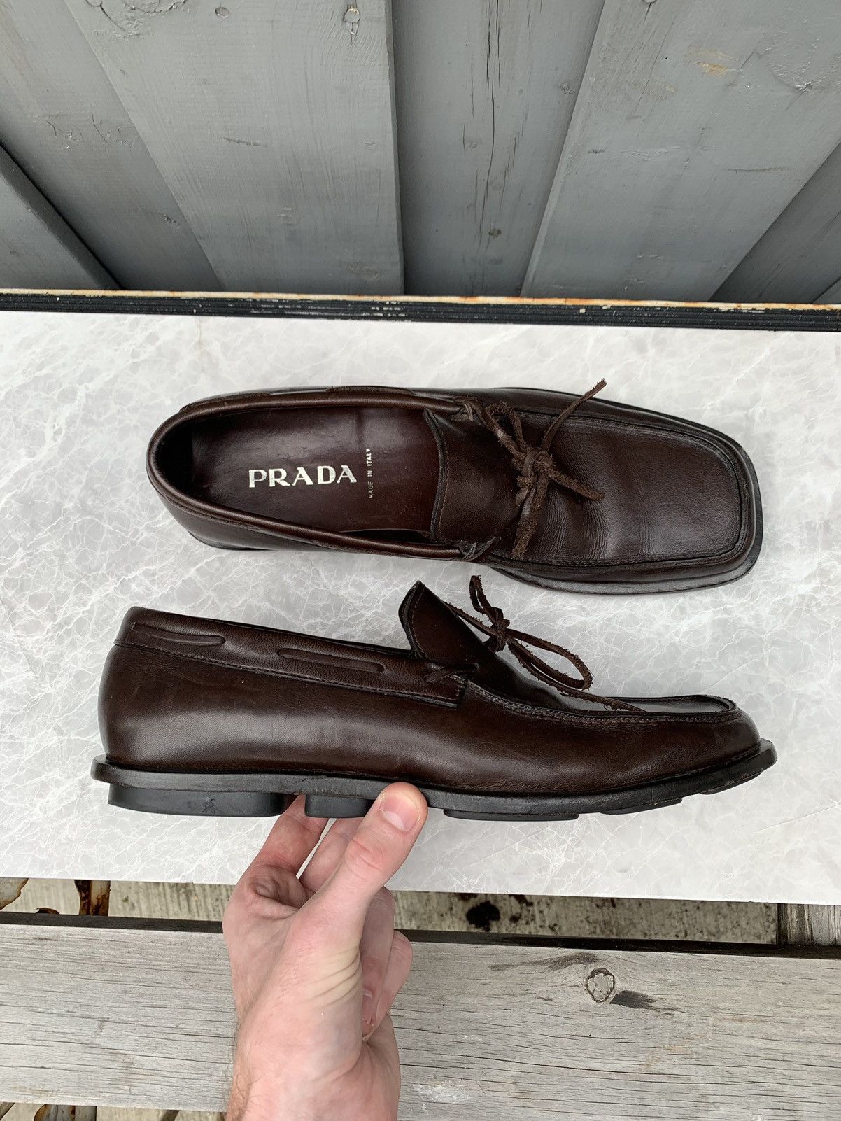 Vintage Prada Loafers | Grailed