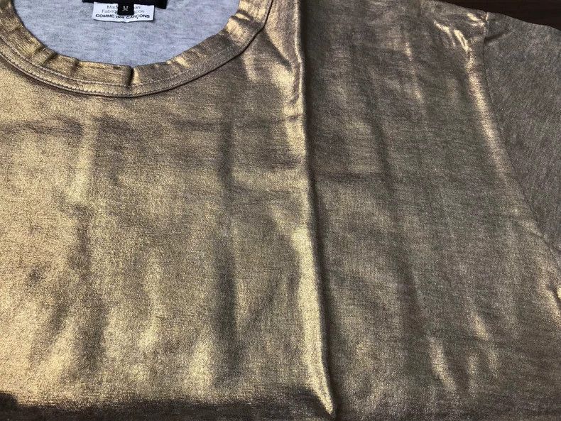 Comme des Garcons Comme Des Garcons Men's tee T-shirt gold powder Size US M / EU 48-50 / 2 - 6 Thumbnail