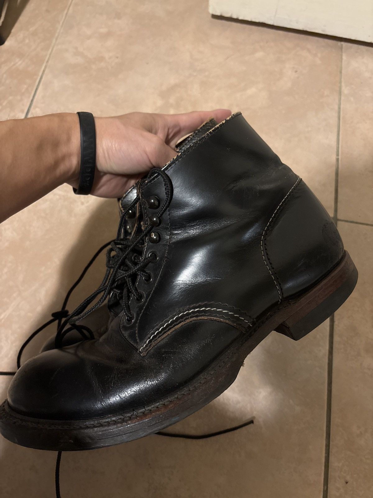 Joe McCoy Tea Core Work Boot Cats Paw Soles