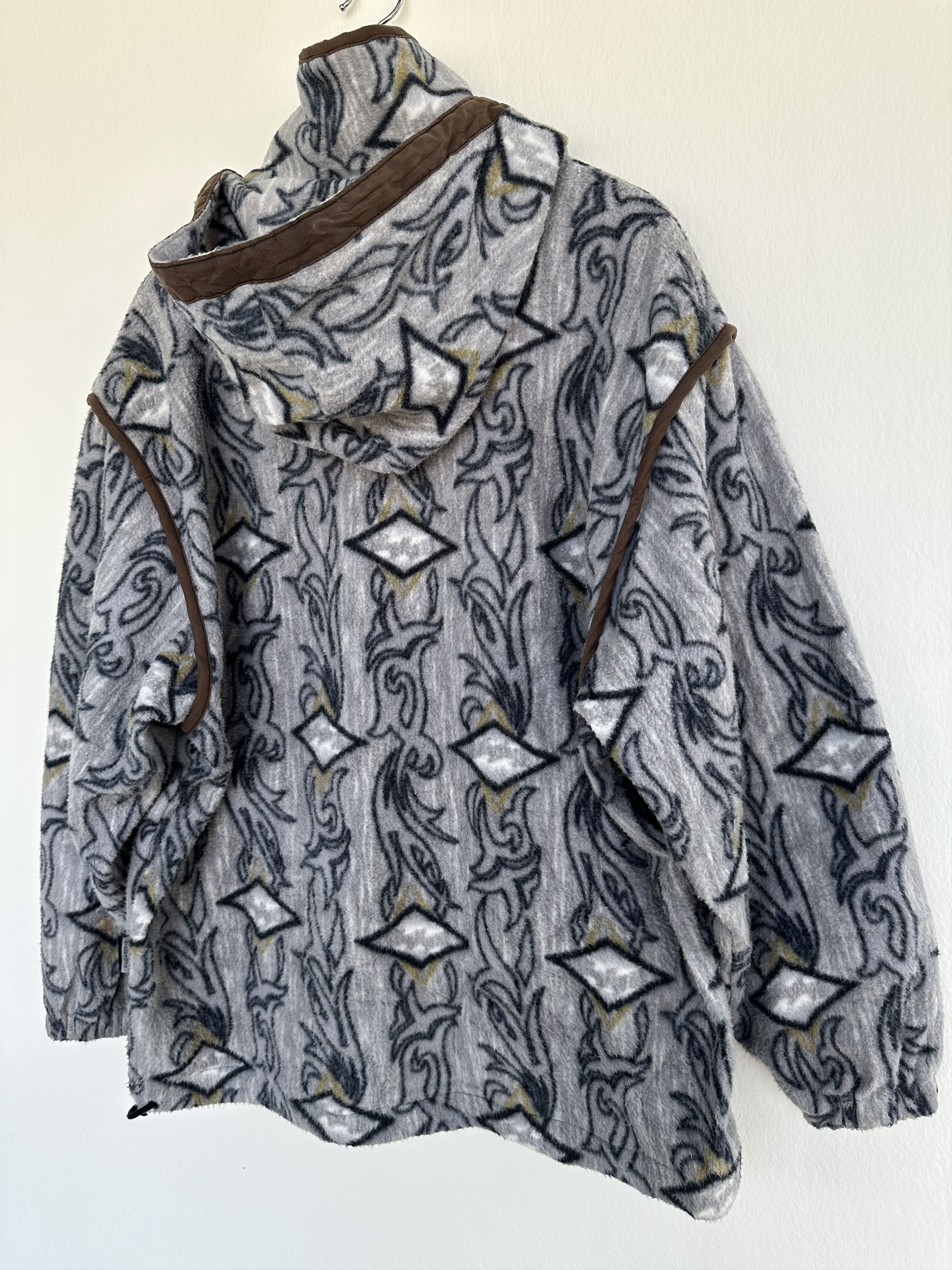 Billabong Vtg 90s Billabong Psychedelic Abstract Fleece Hoodie Jacket Size US L / EU 52-54 / 3 - 16 Thumbnail