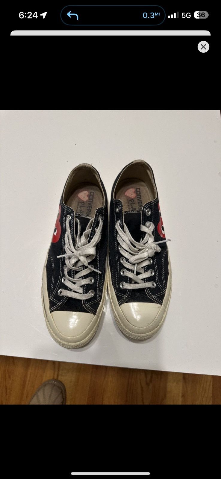 CDG by Comme des Garcons Comme De Garcons Converse collab Size US 9 / EU 42 - 2 Thumbnail