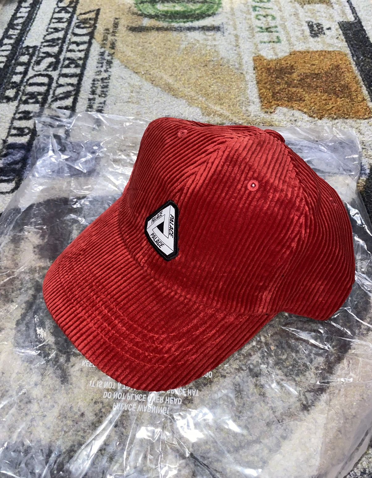 Palace Palace Corduroy Tri-Ferg Patch 6-Panel Hat Red | Grailed