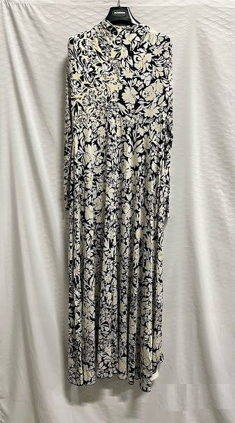 Jil Sander o1loc1c1124 Dress in Black & Natural Size XL / US 12-14 / IT 48-50 - 1 Preview