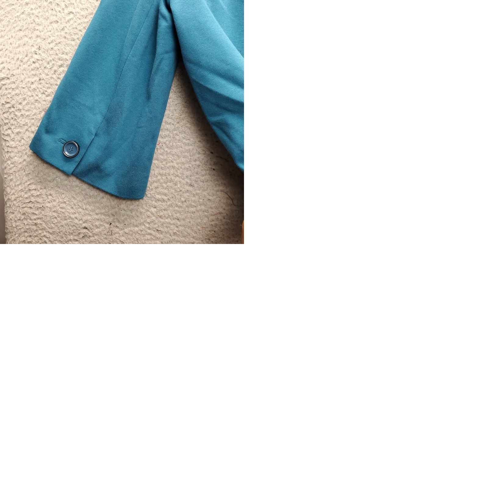 Talbots Talbots Cropped Blazer Jacket Womens 8 Petite Blue Stretch Collared Three Button Size M / US 6-8 / IT 42-44 - 9 Thumbnail