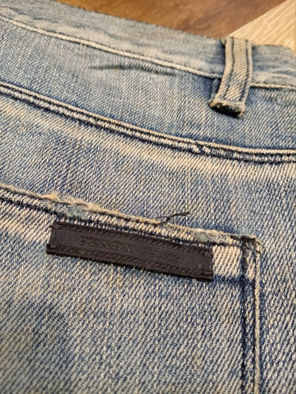 Prada PRADA BLUE DISTRESSED DENIM PANTS Size US 32 / EU 48 - 14 Thumbnail