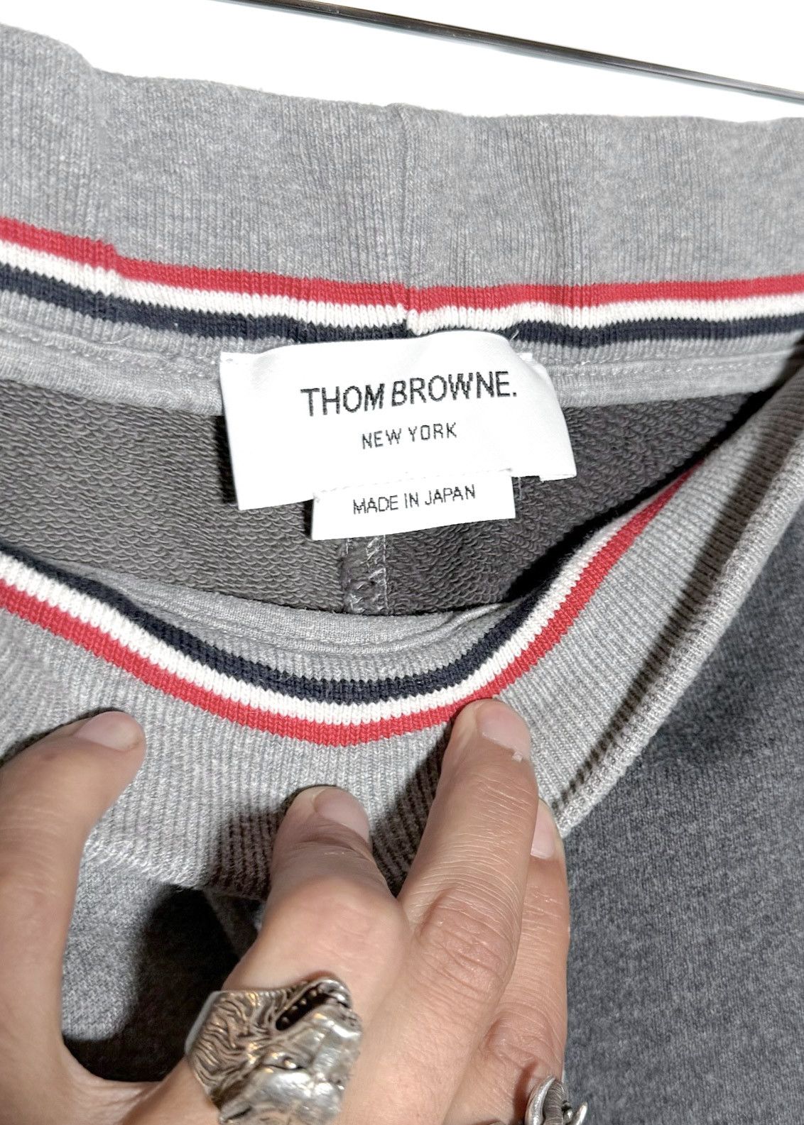 Thom Browne Thom Browne Grey Colorblock 4-bar Sweatpants Size 26" / US 2 / IT 38 - 7 Thumbnail