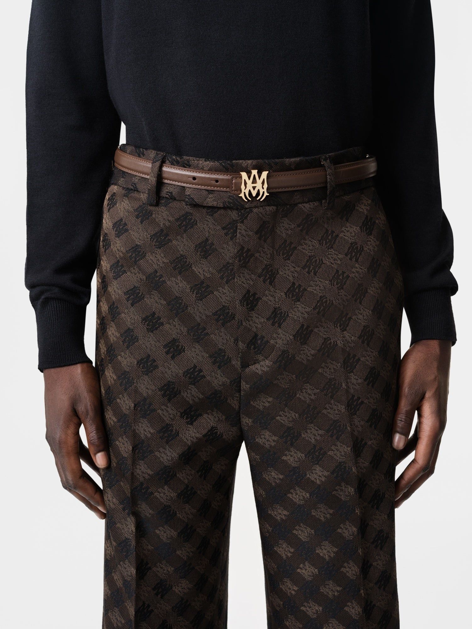 Amiri o1orln1025 Size:110 / MA Belt in Brown Size 44 - 4 Thumbnail