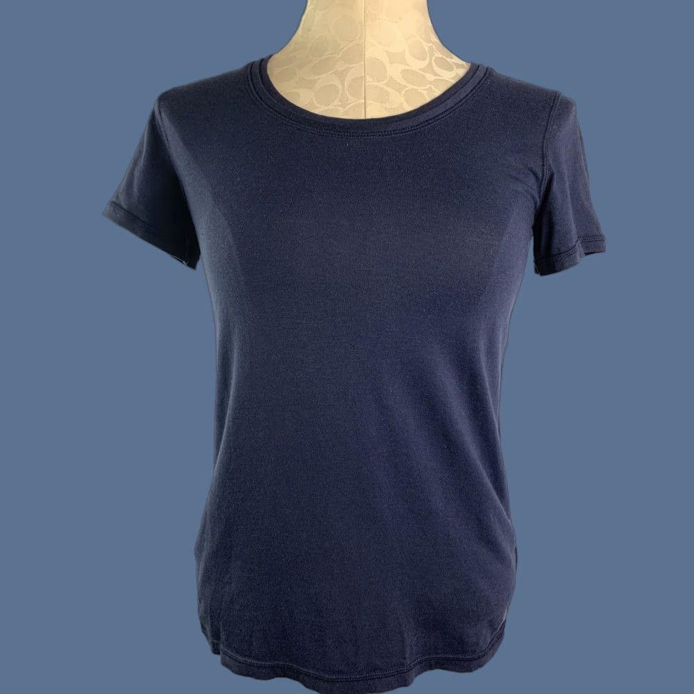 Talbots Talbots Petite T Short Sleeve Women's Navy Blue Activewear Tshirt Size XXS / US 00 / IT 34 - 1 Thumbnail