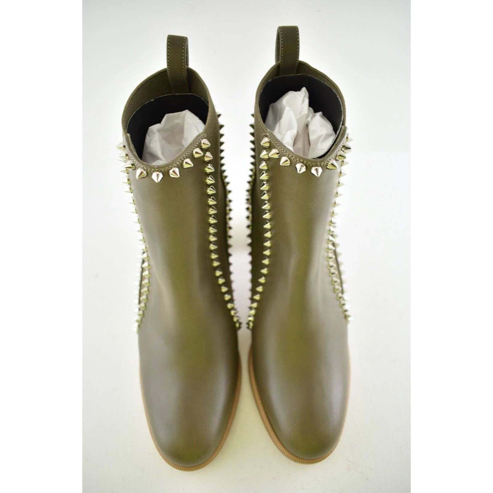Christian Louboutin Christian Louboutin Out Line Spike 70 Silex Grey Leather Size US 6.5 / IT 36.5 - 7 Thumbnail