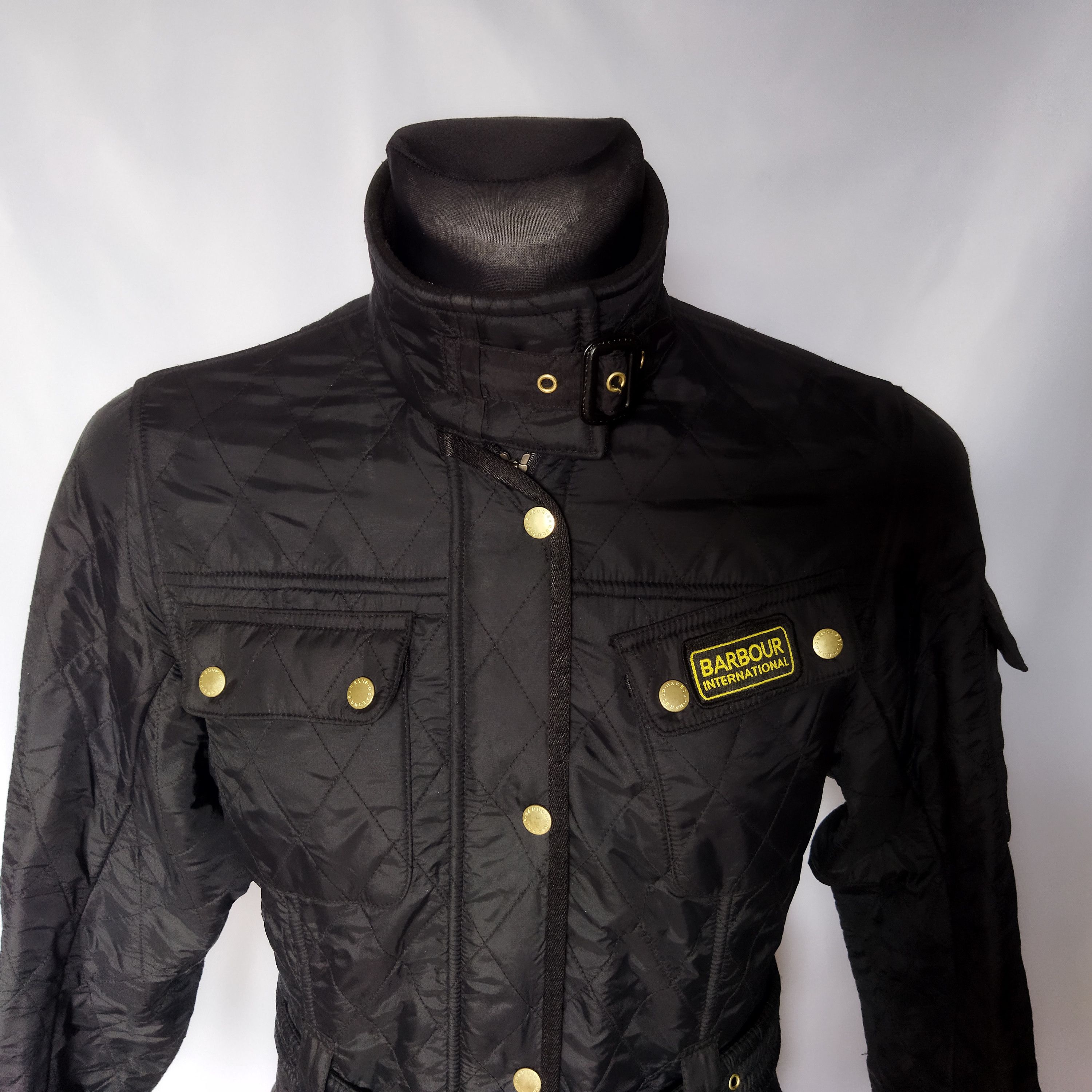 Barbour × Vintage Women’s Quilted Bomber Jacket Barbour International Size 10 Size L / US 10 / IT 46 - 3 Thumbnail