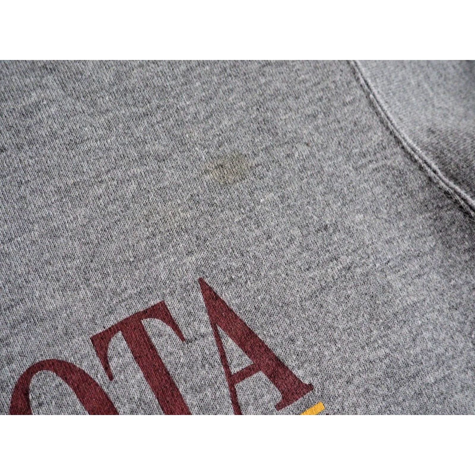 Soffe VTG Soffe Sweatshirt 90s University Minnesota Gophers Gray Pullover Crew Neck Cotton Blend Fleece Logo M Mens Size US M / EU 48-50 / 2 - 5 Thumbnail