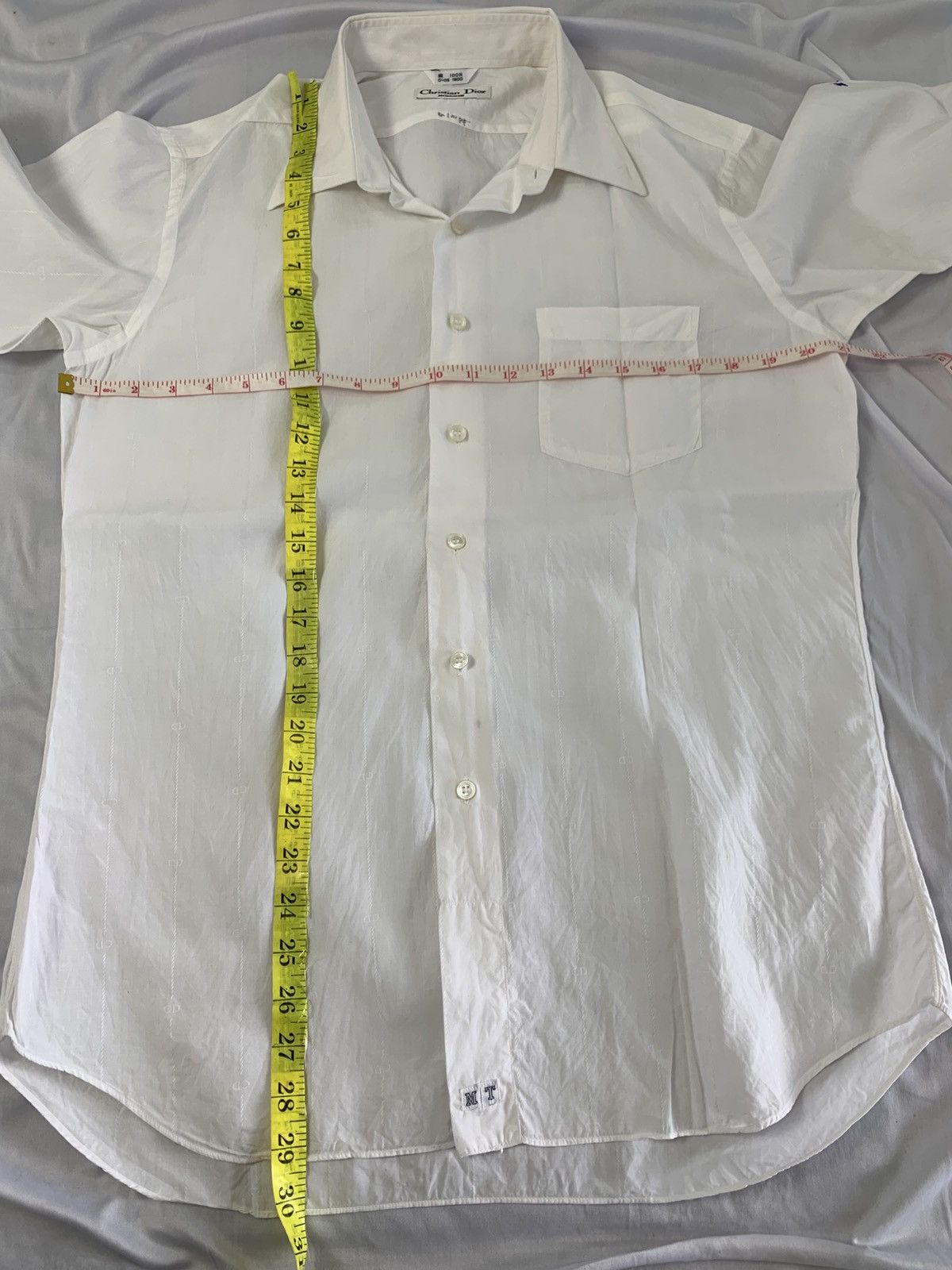 Christian Dior Monsieur Vintage CD monsieur white button up shirt monogram Size US M / EU 48-50 / 2 - 9 Thumbnail