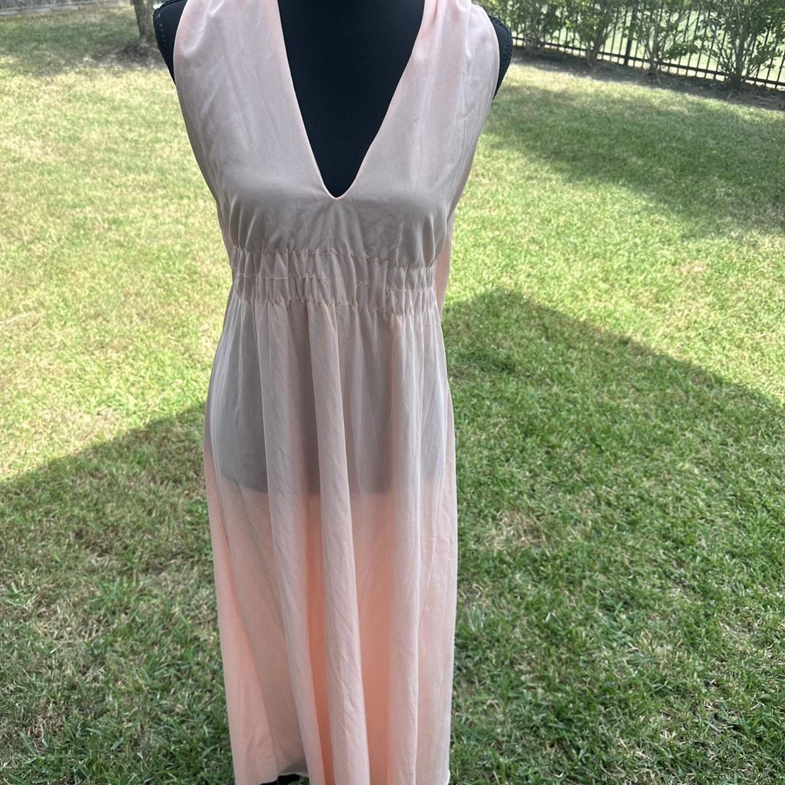 Other Vintage nightgown nylon Size ONE SIZE - 2 Thumbnail