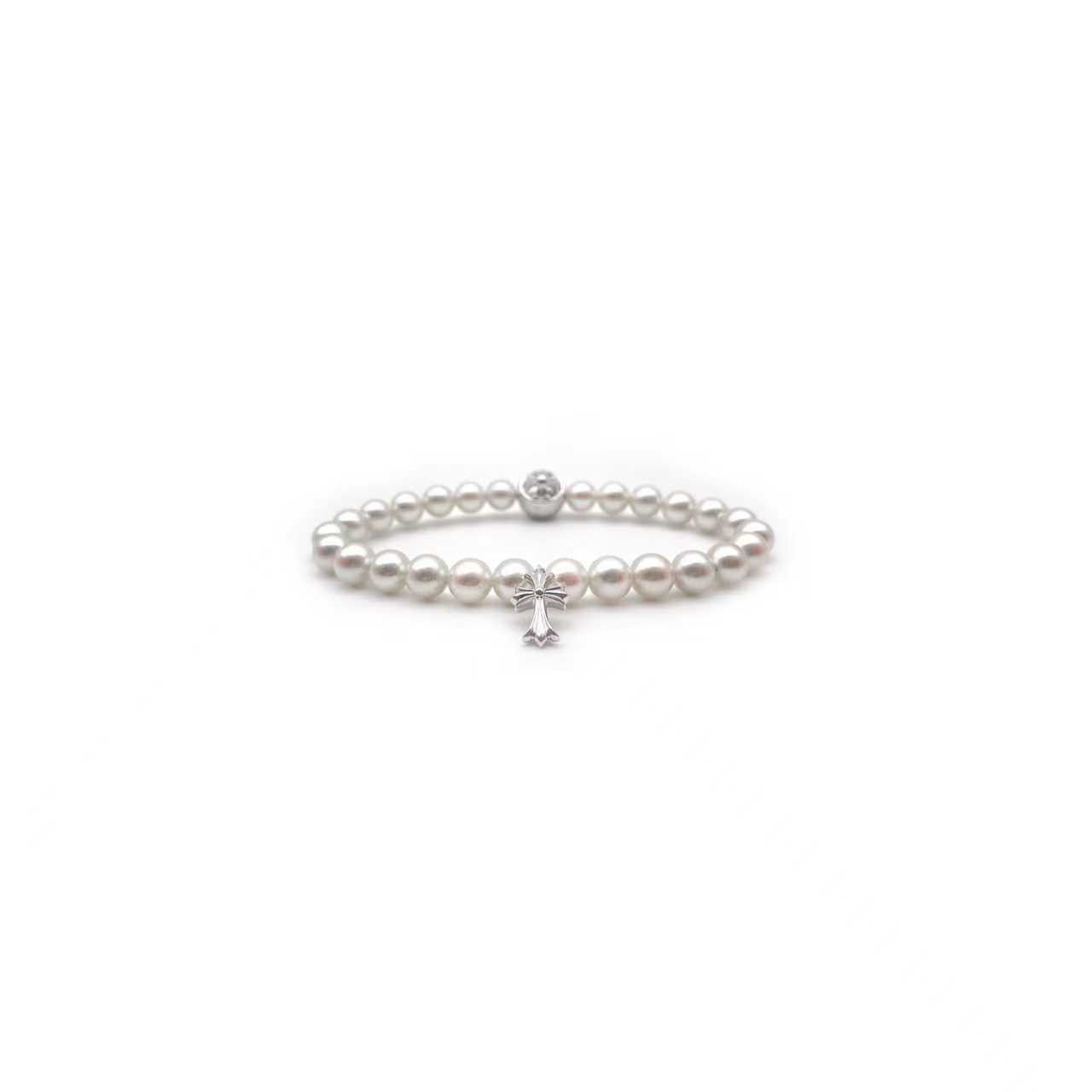 Chrome Hearts Chrome Hearts Mikimoto White Pearl Bracelet Size ONE SIZE - 3 Thumbnail