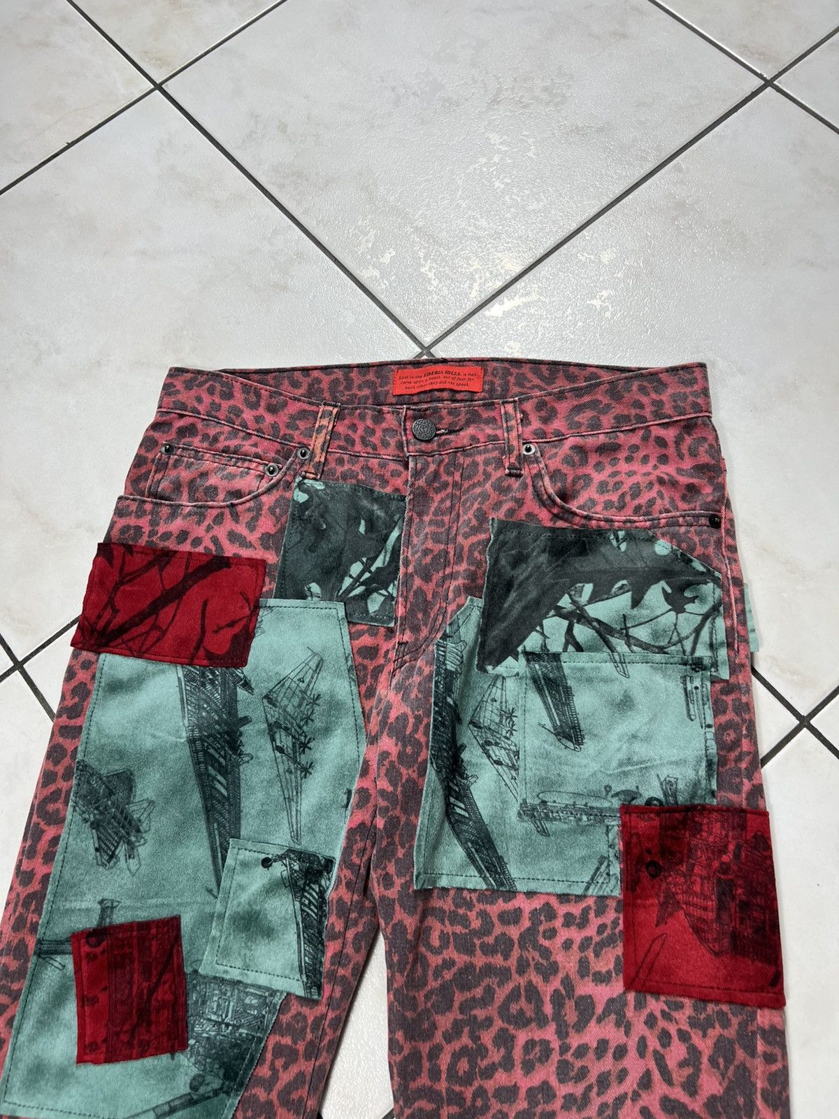 Siberia Hills Siberia Hills leopard fullprint velvet patchwork y2k pants Size US 28 / EU 44 - 3 Thumbnail