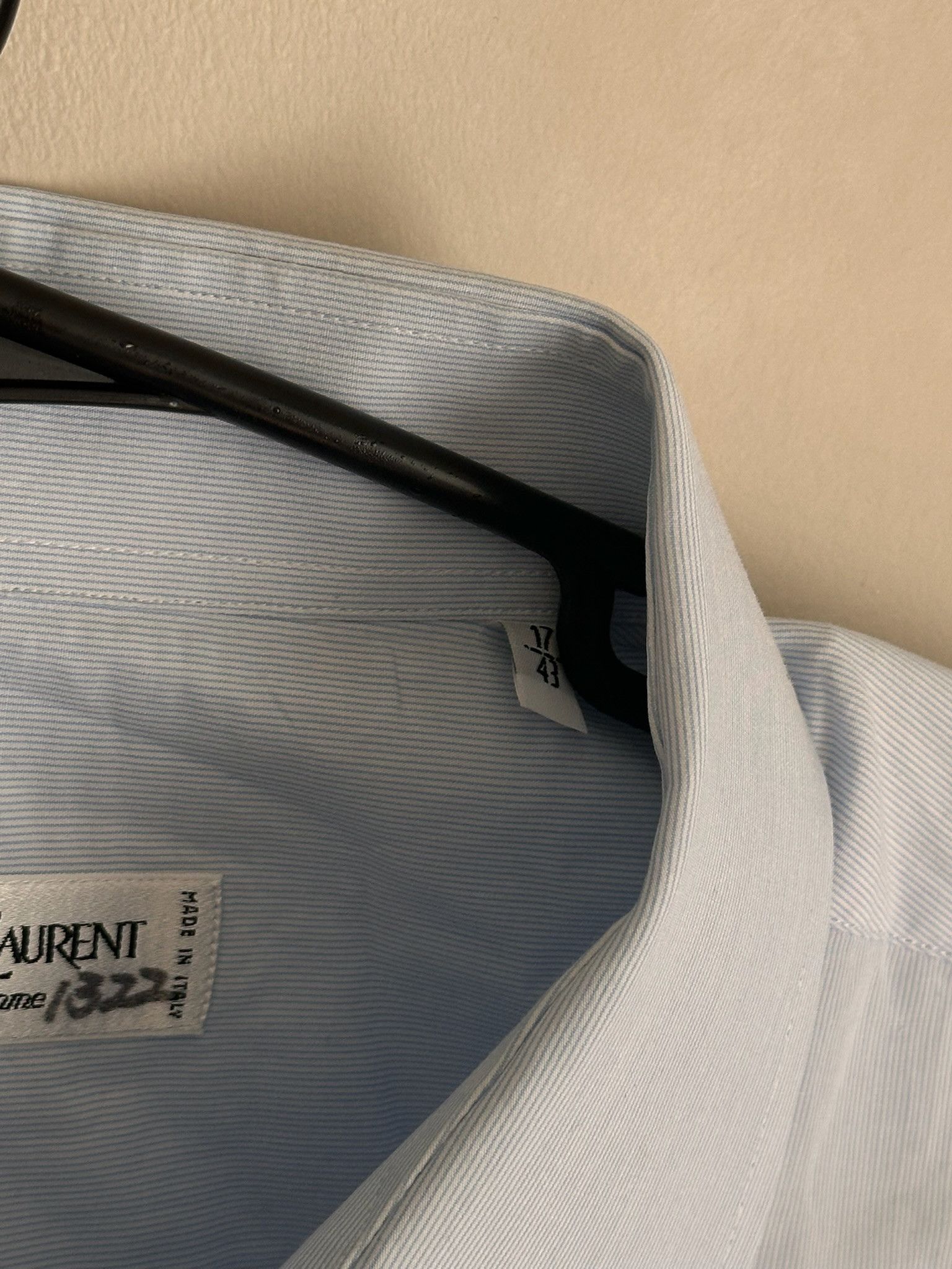 Yves Saint Laurent Yves Saint Laurent (YSL) Pour Homme Dress Shirt Size US XL / EU 56 / 4 - 3 Thumbnail