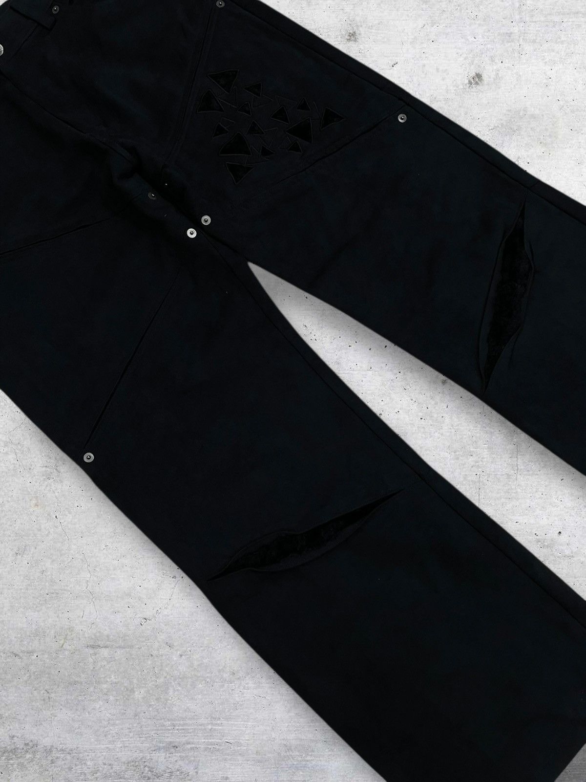 Beauty Beast VINTAGE ARTISTIC 1990S JAPAN DESIGNER SUEDE MATERIAL PANT Size US 31 - 4 Thumbnail