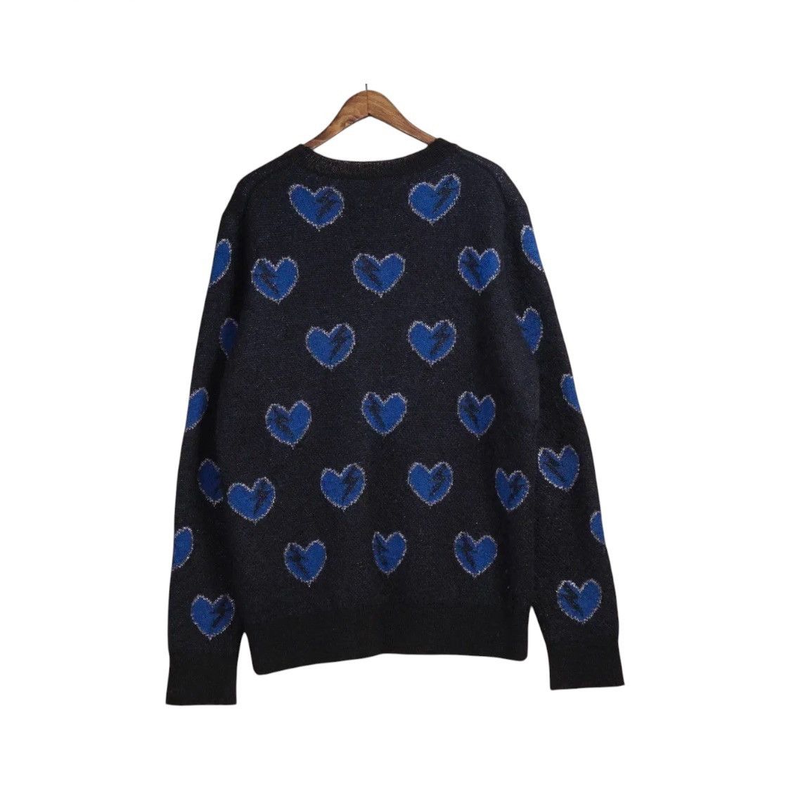 Saint Laurent Paris Saint Laurent Hedi Slimane Heart Lightening Knit Sweater Size US L / EU 52-54 / 3 - 2 Thumbnail