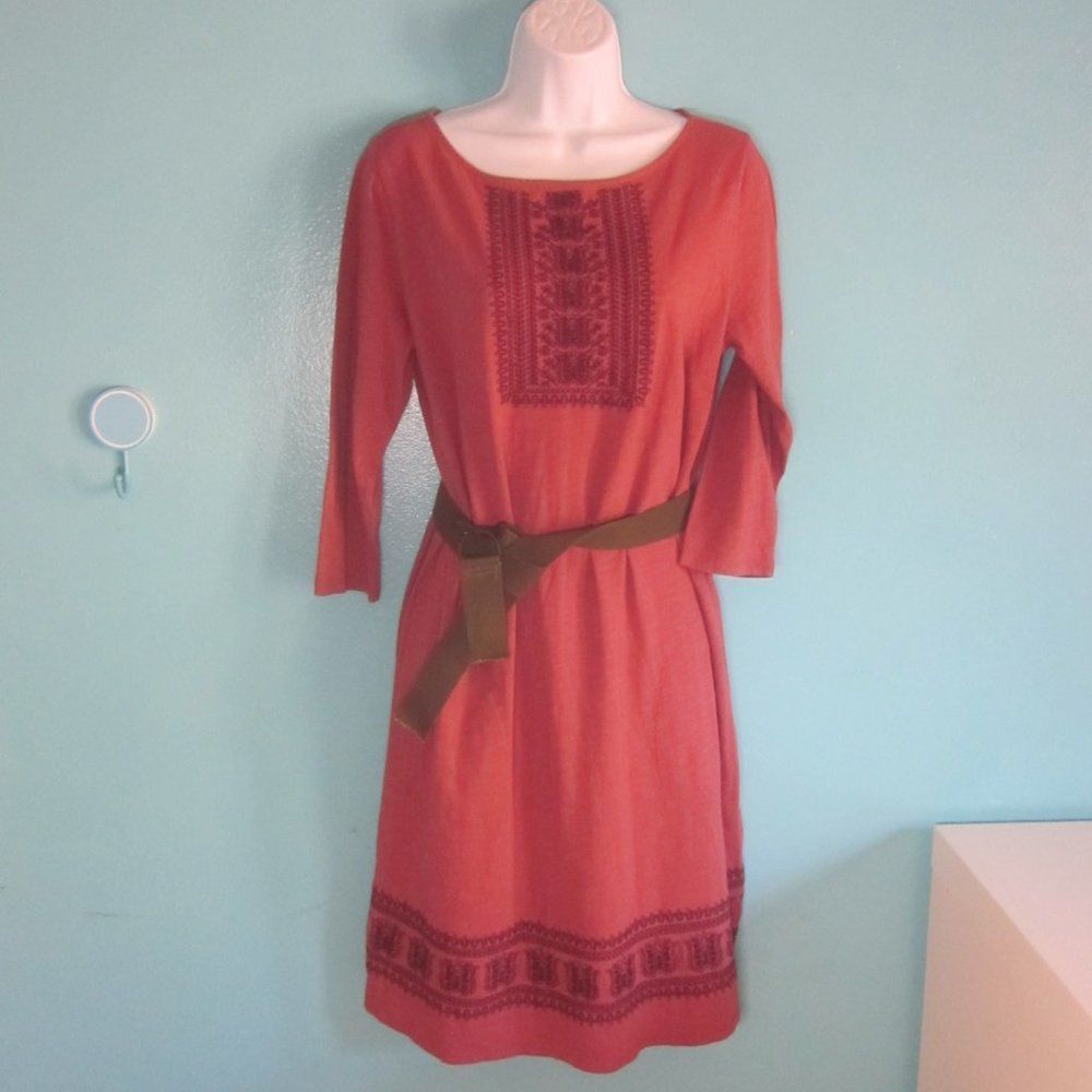 Eileen Fisher Garnet Hill Embroidered Dress Size M Size M / US 6-8 / IT 42-44 - 10 Thumbnail