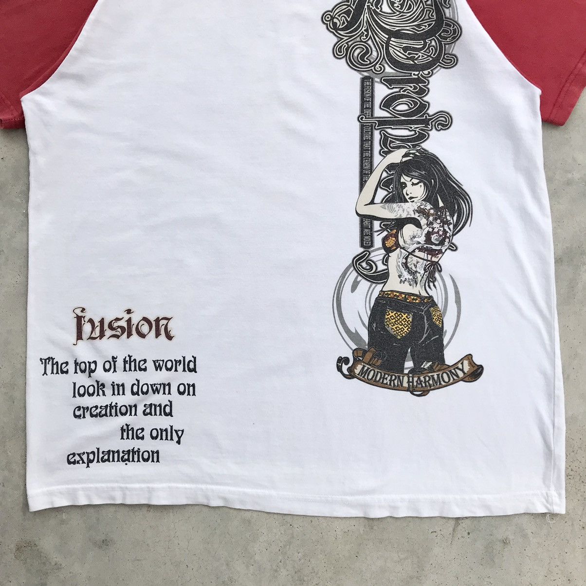 Hysteric Glamour × If Six Was Nine × Japanese Brand Y2K The Fusion Japan " Yakuza Girl " Modern Harmony T-Shirt Size US L / EU 52-54 / 3 - 6 Thumbnail