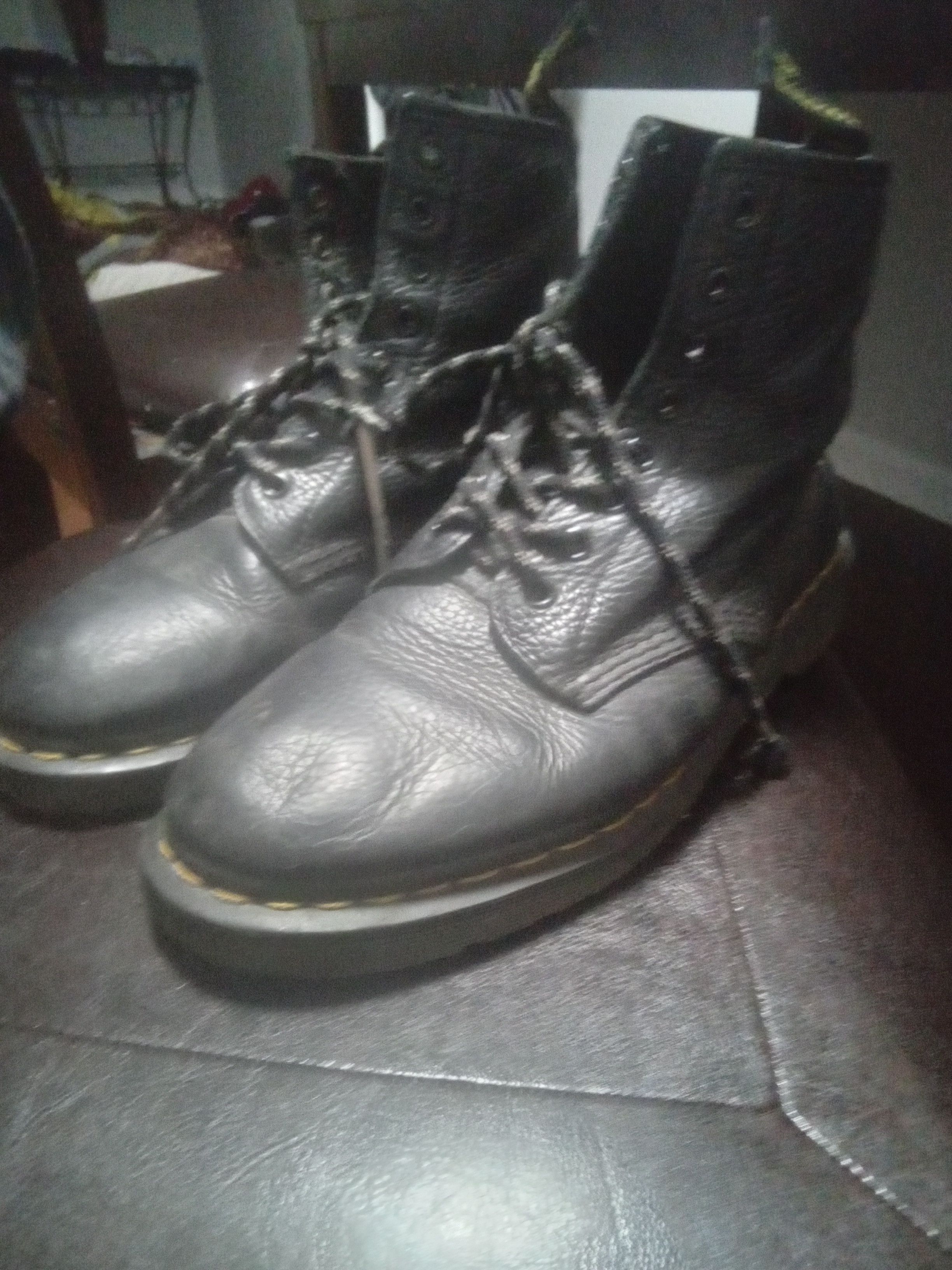 Dr. Martens Black leather doc martens Size US 9 / EU 42 - 1 Preview
