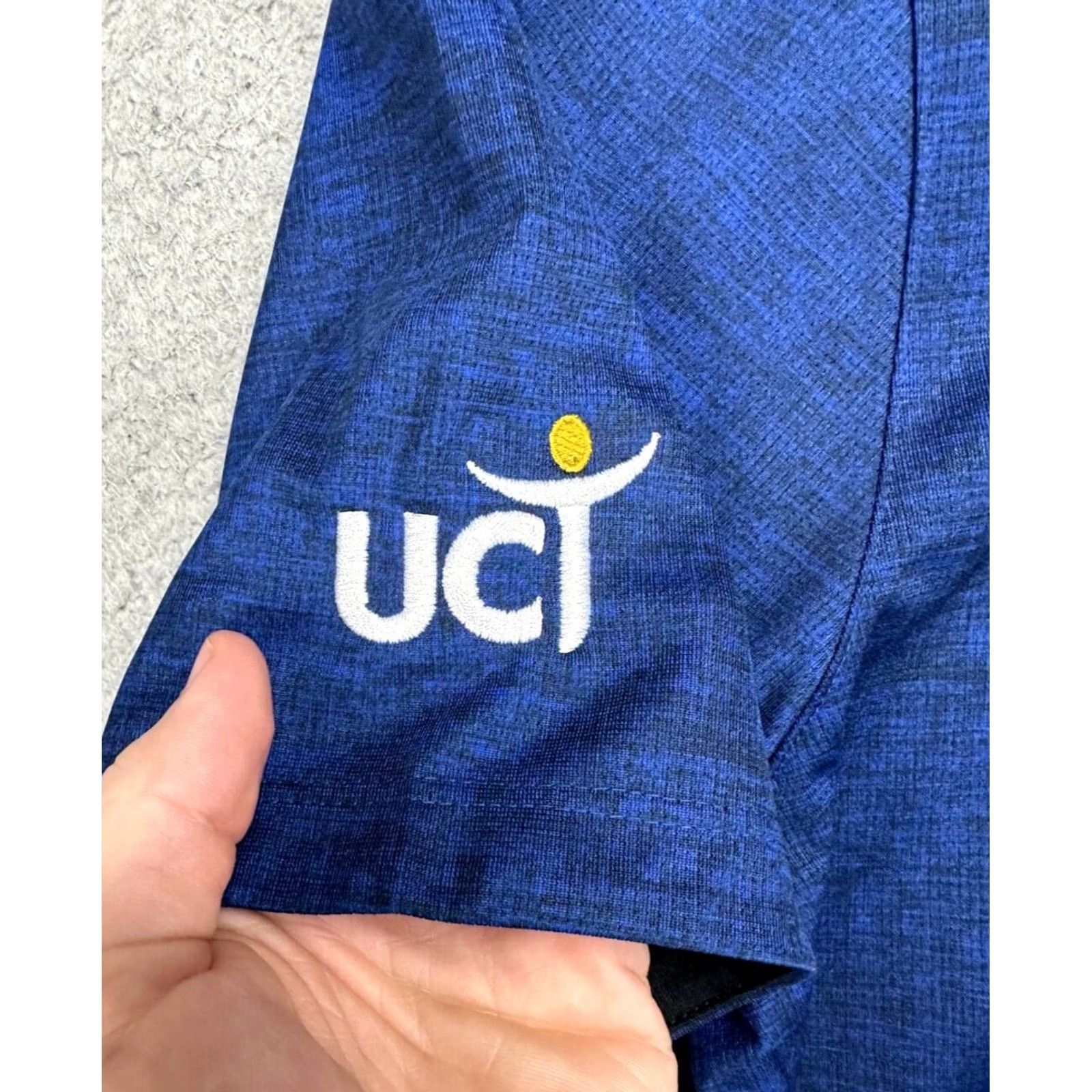 Nike Nike Golf Shirt Polo Athletic Swoosh Dri-Fit Blue Short Sleeve Mens Large XXL? (note: original size L) Size US L / EU 52-54 / 3 - 6 Thumbnail