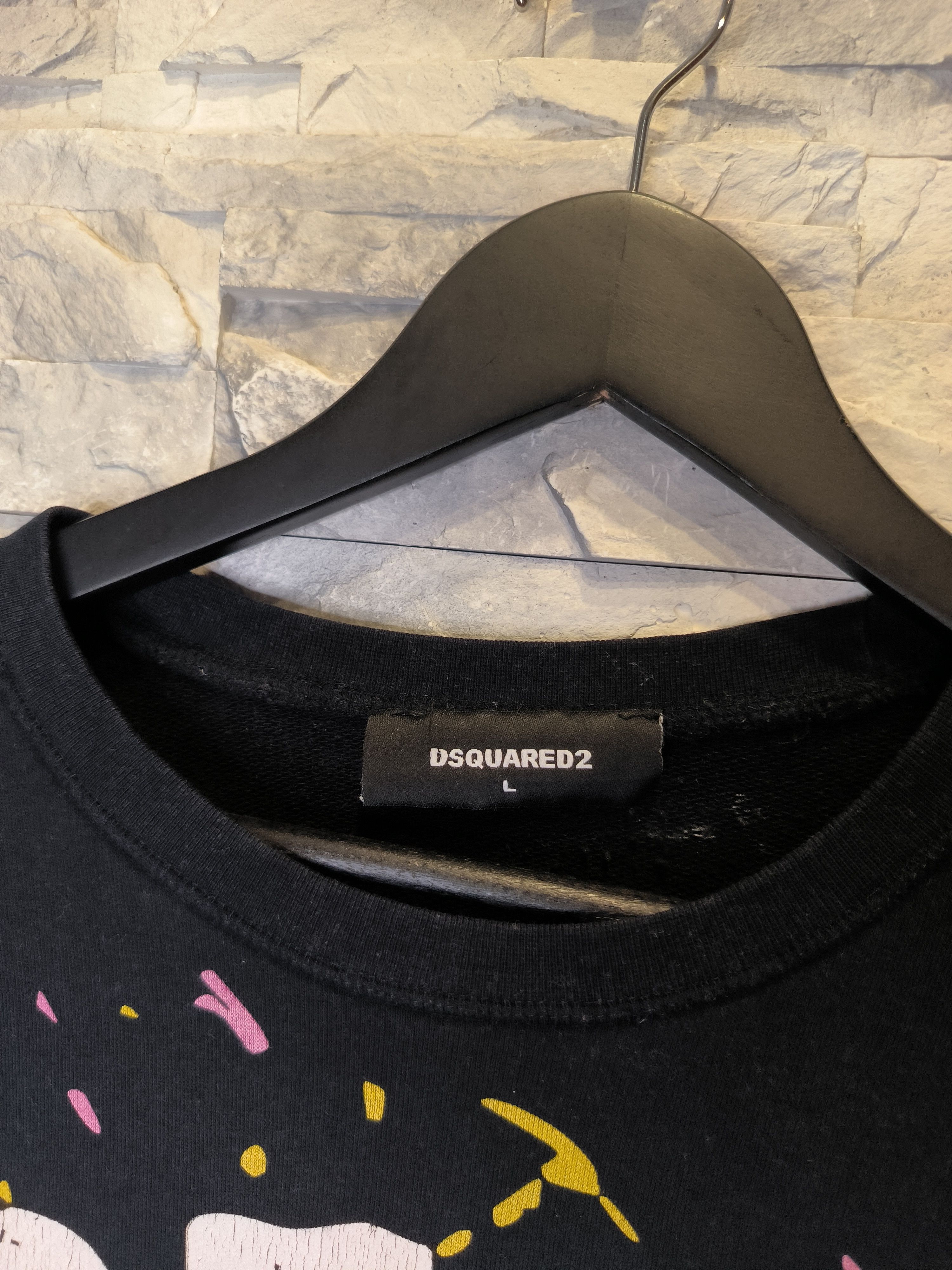 Dsquared2 Dsquared2 DSQ2 Sweatshirt Crewneck Black Beat Size US XS / EU 42 / 0 - 5 Thumbnail