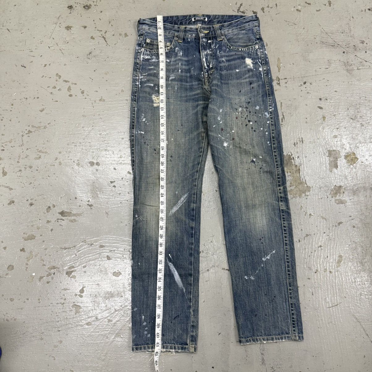 Junya Watanabe WASHED DENIM PAINT SPLATTER DISTRESSED JEANS LIKE JUNYA Size US 31 - 7 Thumbnail