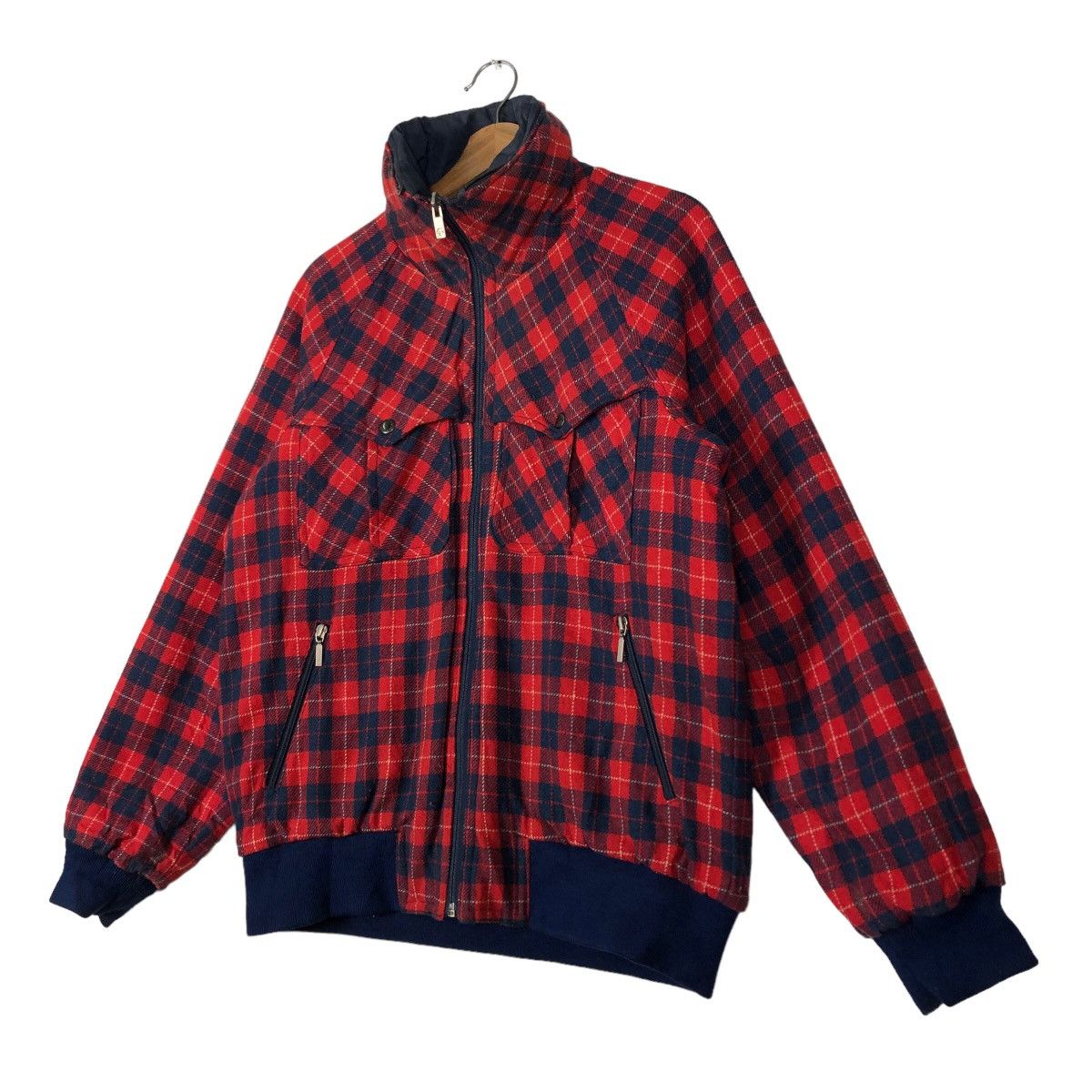 Descente 🔥90’s Vintage Reversible Bomber Jacket Descente Punk Design Size US M / EU 48-50 / 2 - 15 Thumbnail