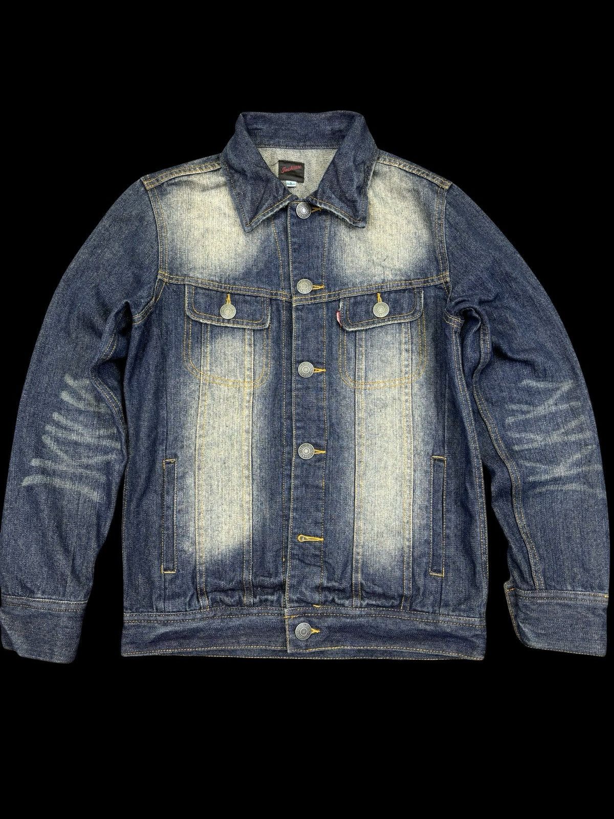 JACKROSE Jackrose Insane Stone Wash Fades Trucker Jacket F819 Size US S / EU 44-46 / 1 - 1 Thumbnail