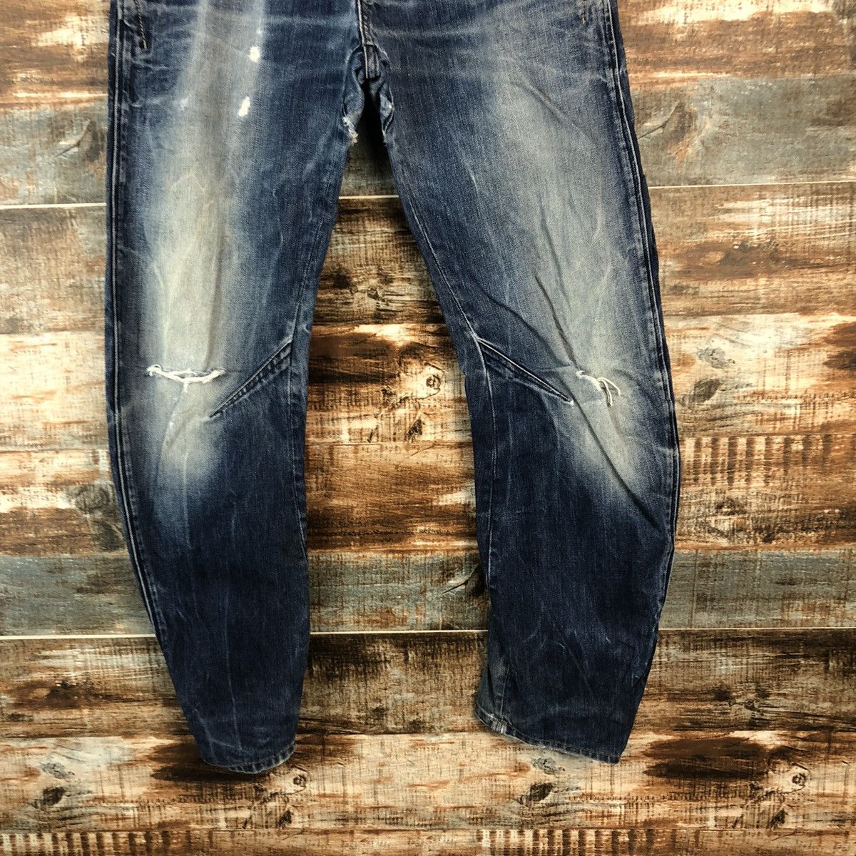G-Star G Star Blue faded ripped Distressed Denim Pants #A2077 Size US 28 / EU 44 - 6 Thumbnail