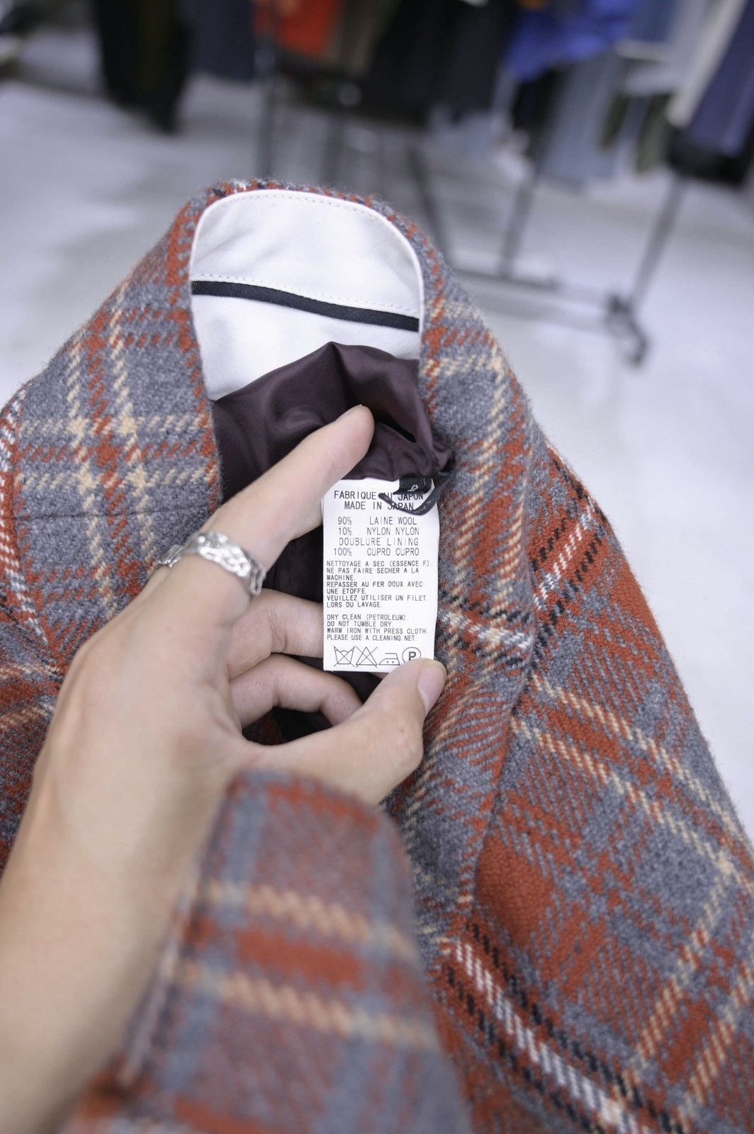 Y's Y’s Plaid Wool Trousers Size US 31 - 8 Thumbnail