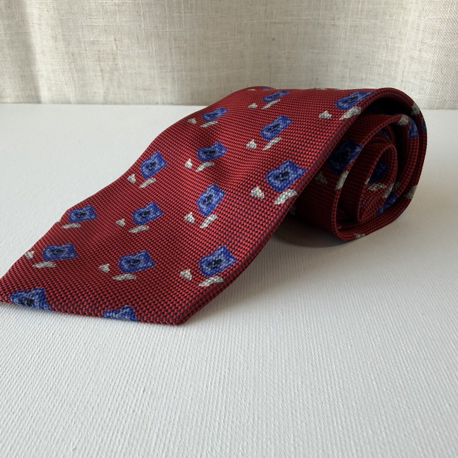 Vintage Biella Silk Tie Made in Italy for Britches of Georgetown VTG Size ONE SIZE - 2 Thumbnail