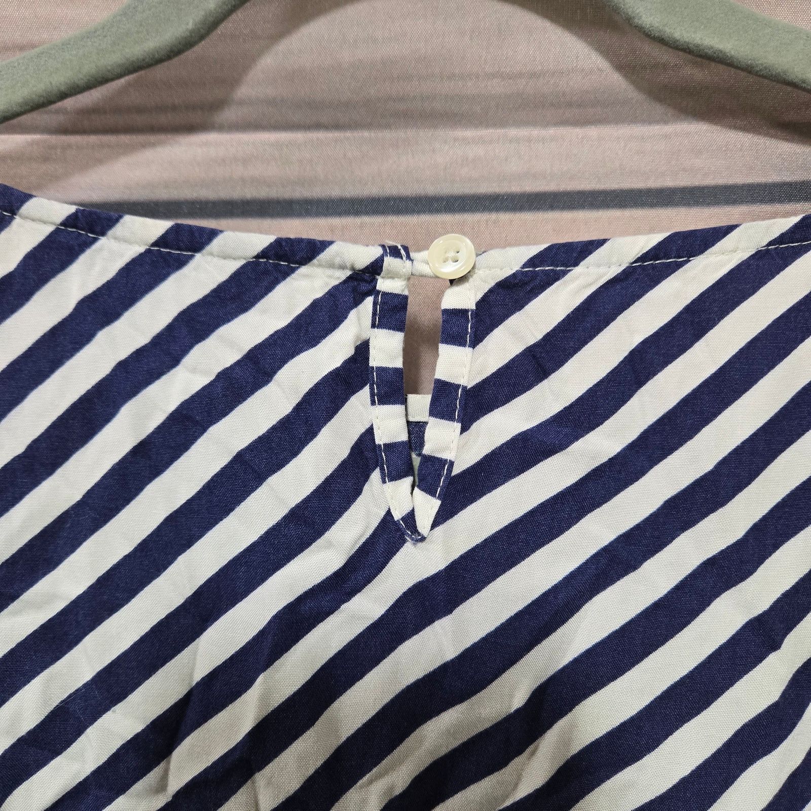J.Crew J. Crew Blue Striped Cinch Women's A-Line Mini Dress Size 8 Size M / US 6-8 / IT 42-44 - 11 Thumbnail