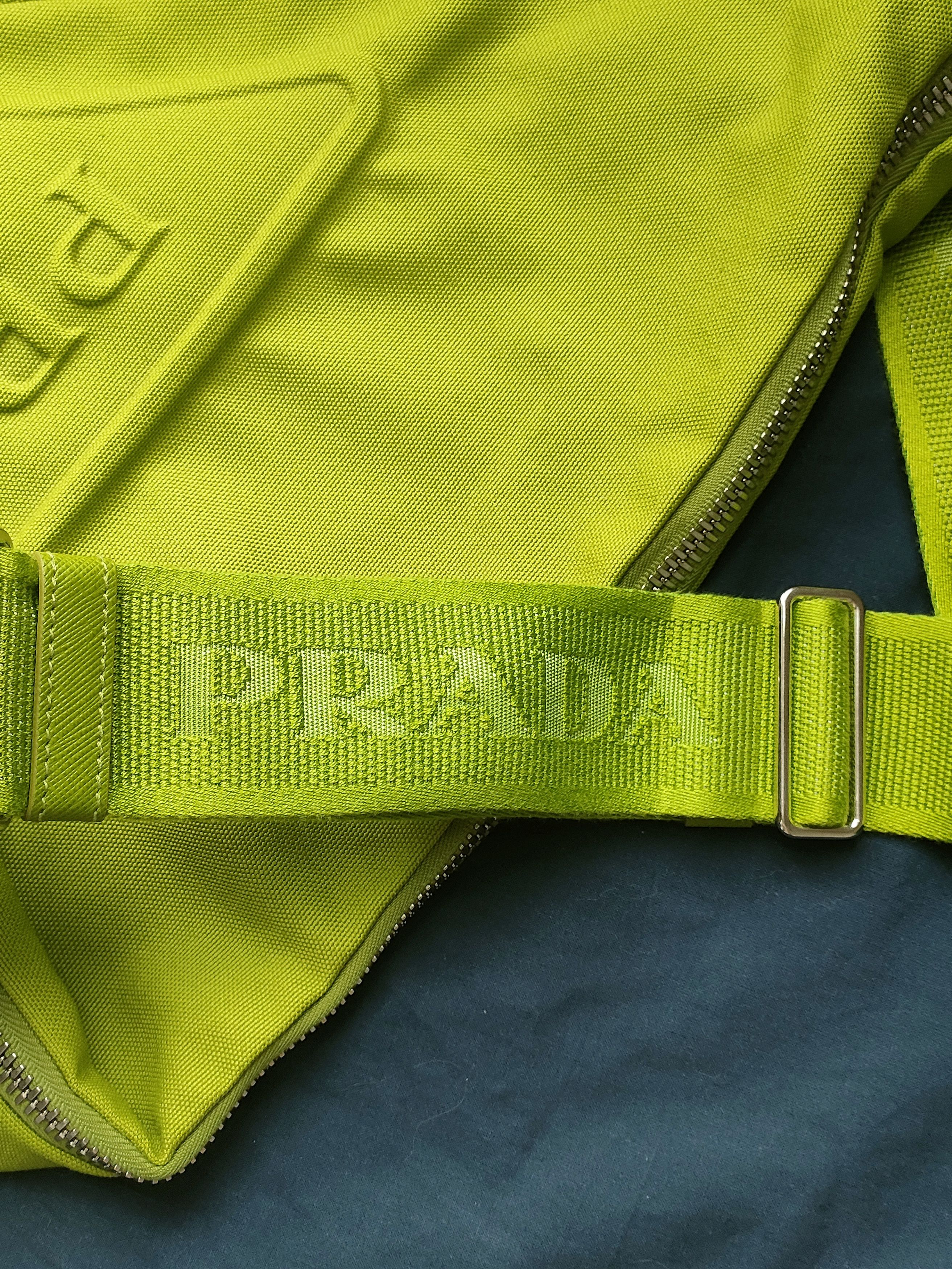 Prada Prada Avocado Canvas Micro Label Triangular Crossbody Bag Size ONE SIZE - 6 Thumbnail