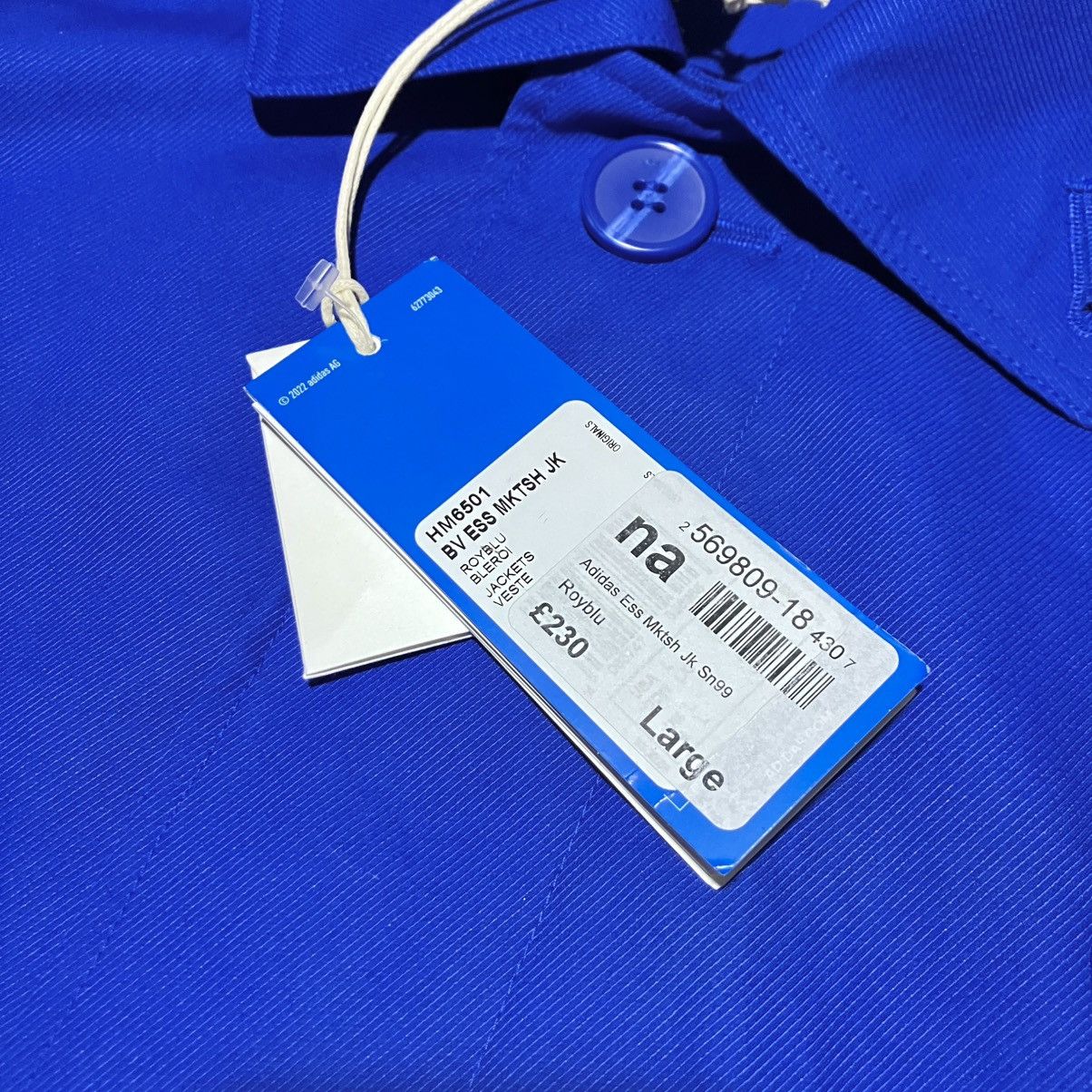 Adidas F/W’2022 ADIDAS Blue Version Essentials Mackintosh Jacket Size US L / EU 52-54 / 3 - 12 Thumbnail