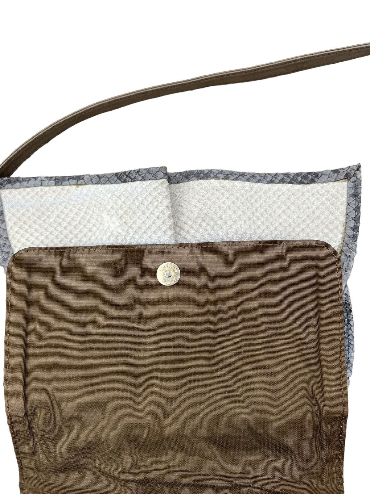 Leather Vintage Sun Remy Japan Patina Leather Bag Python Skin Size ONE SIZE - 4 Thumbnail
