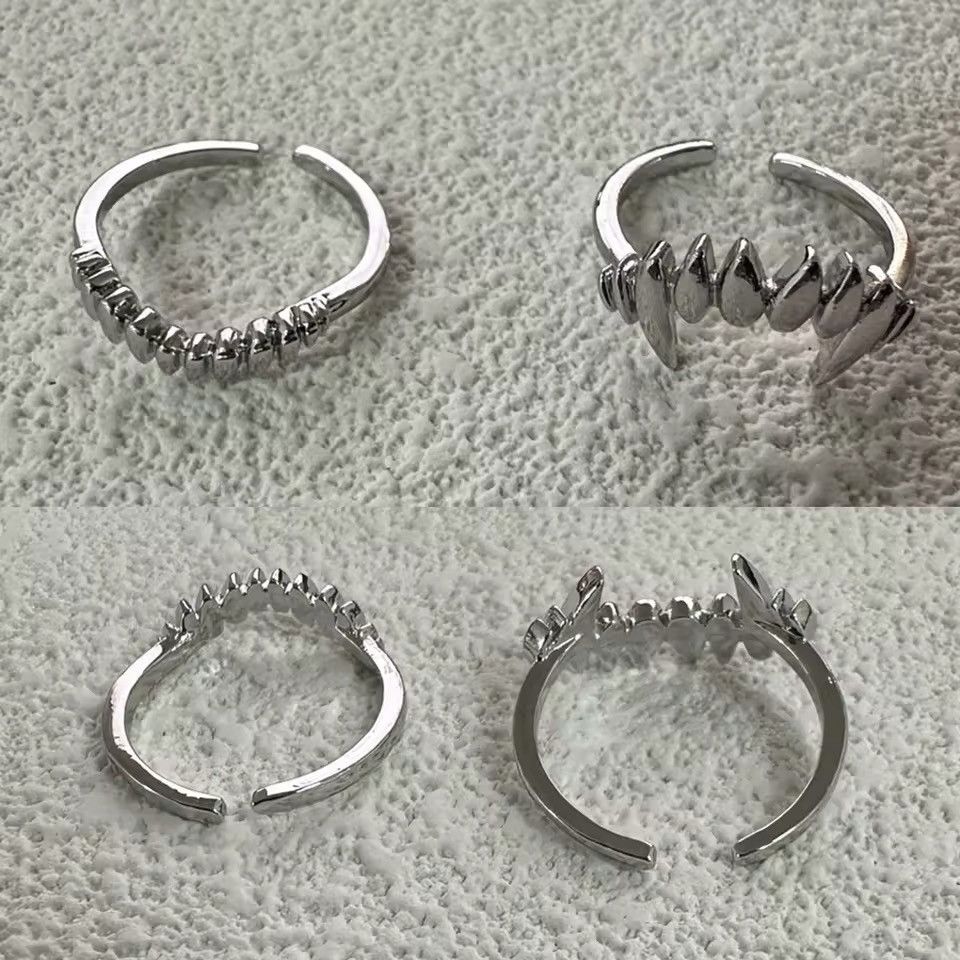 Designer × Jewelry Resizeable Vampire Set Rings Size ONE SIZE - 5 Thumbnail